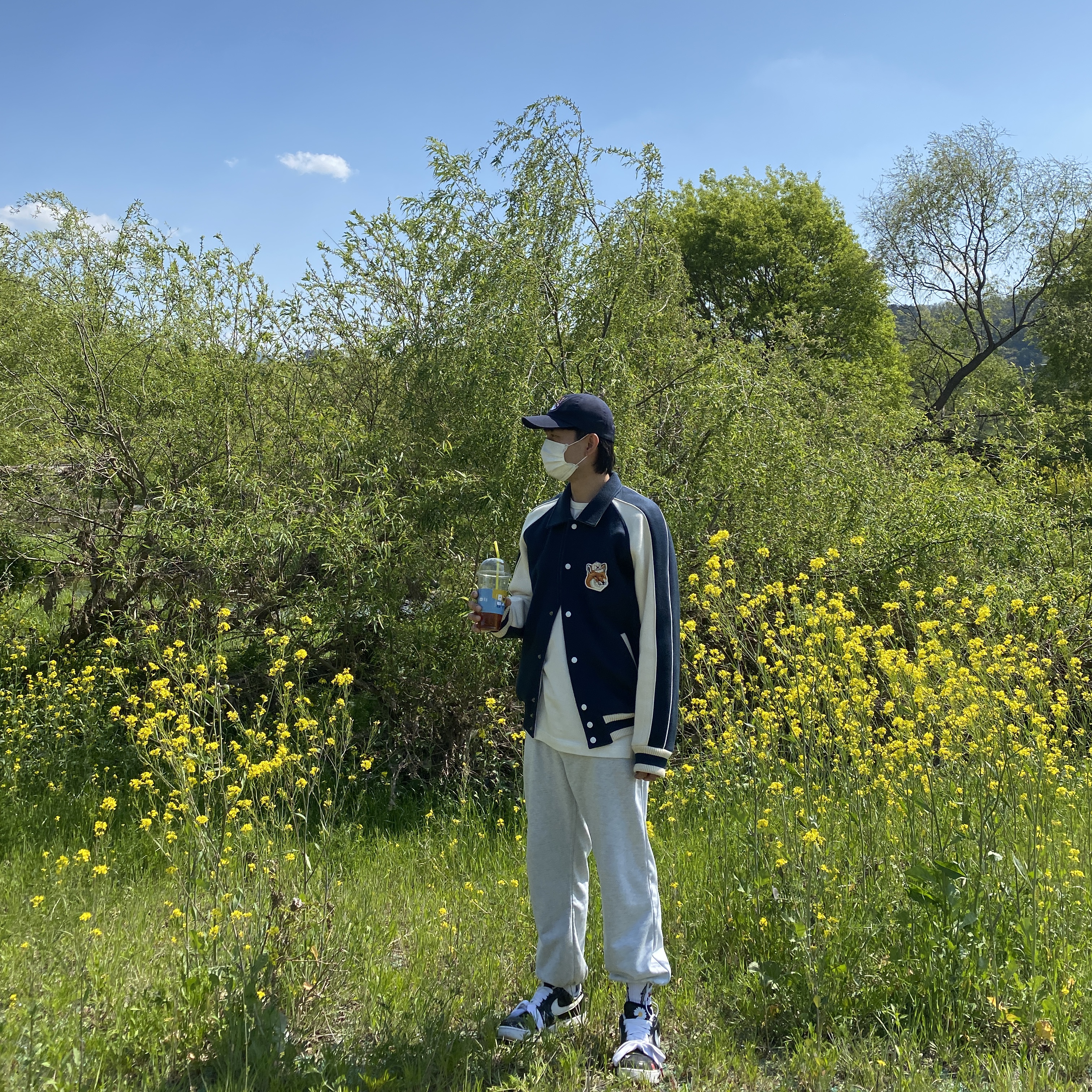 Nike x Peaceminusone Air Force 1 Low Para-Noise 착용 스타일 - 4