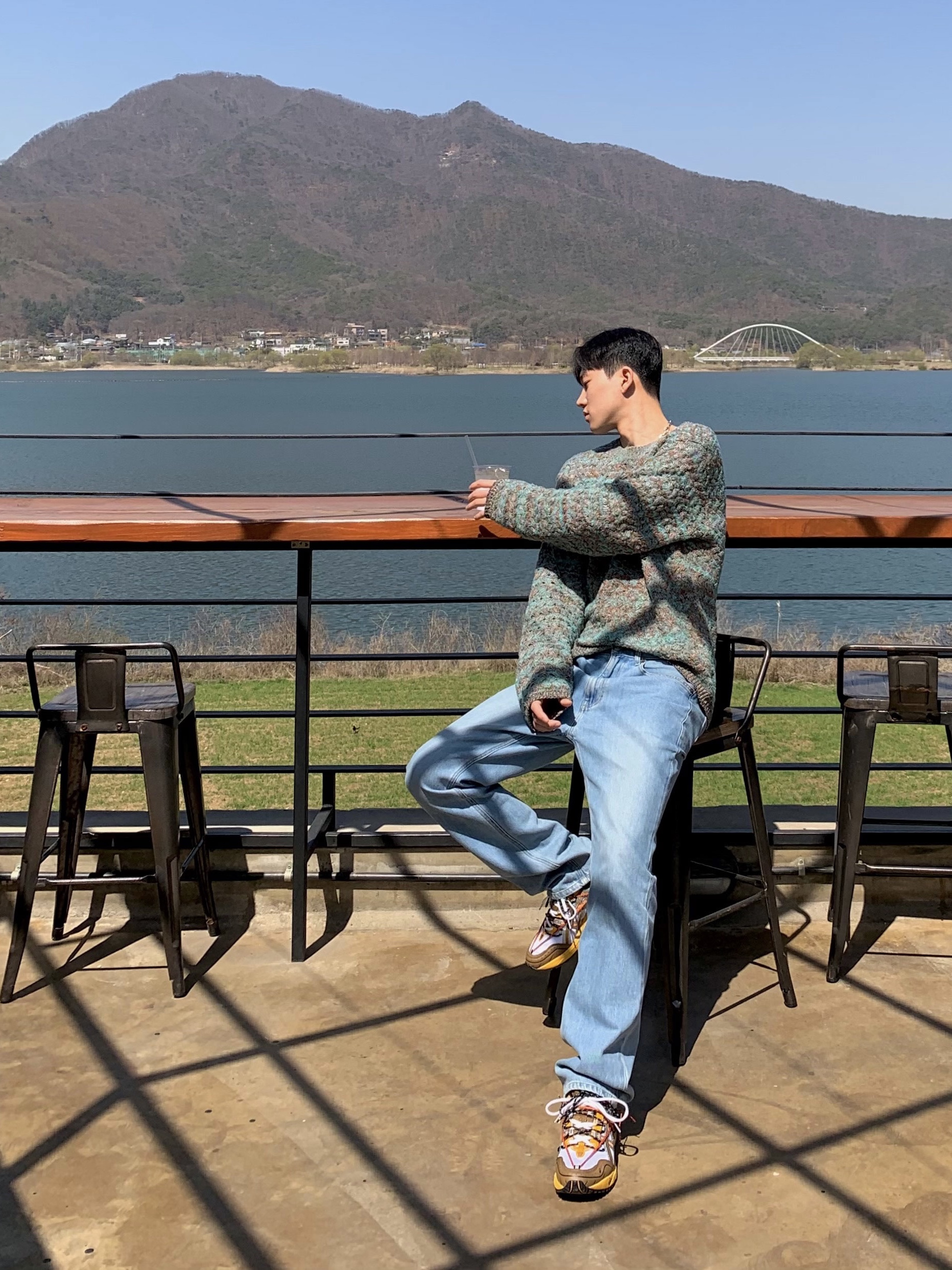 Asics x Andersson Bell Gel-1090 White Orange 착용 스타일 - 3