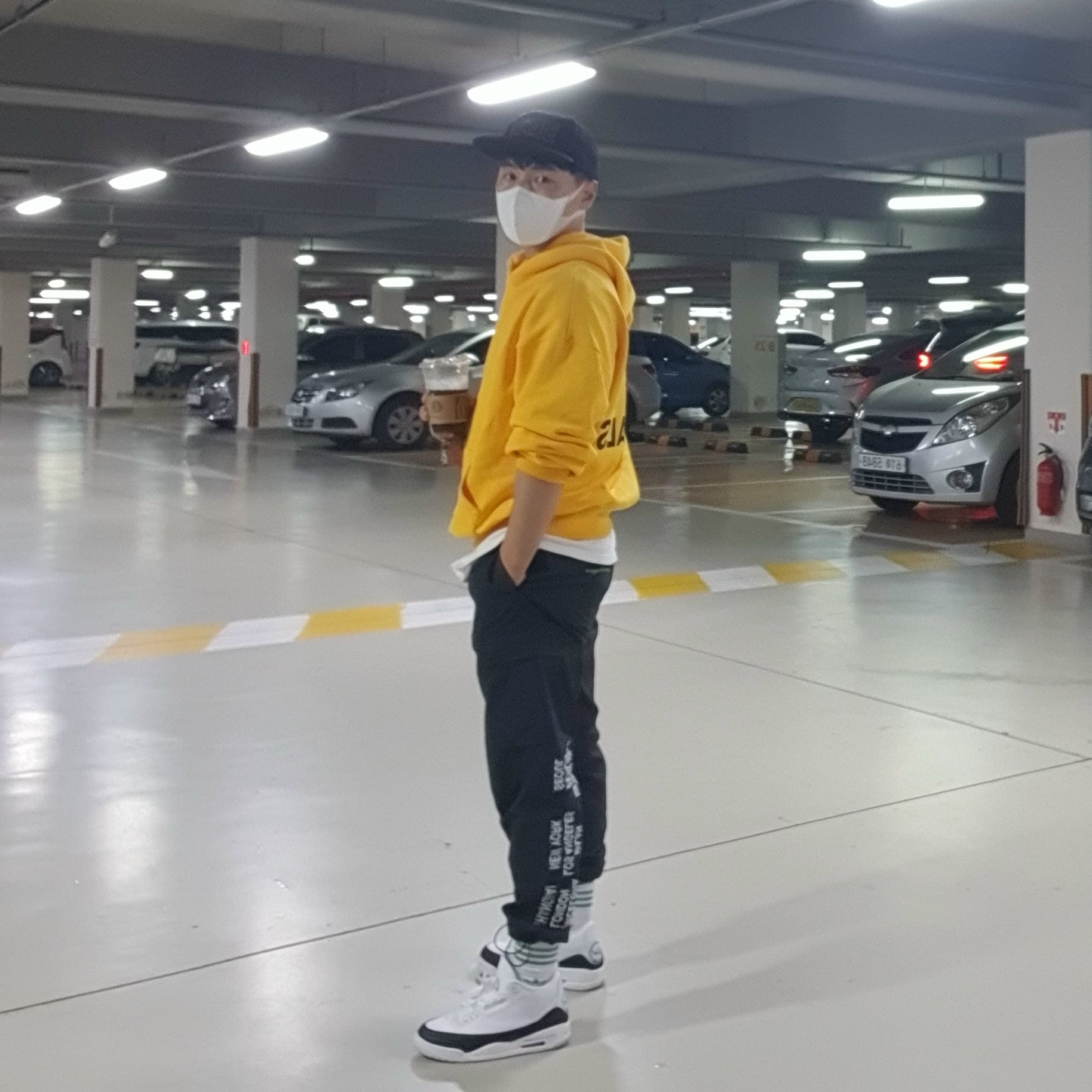 Jordan 3 x Fragment Retro SP White Black 착용 스타일