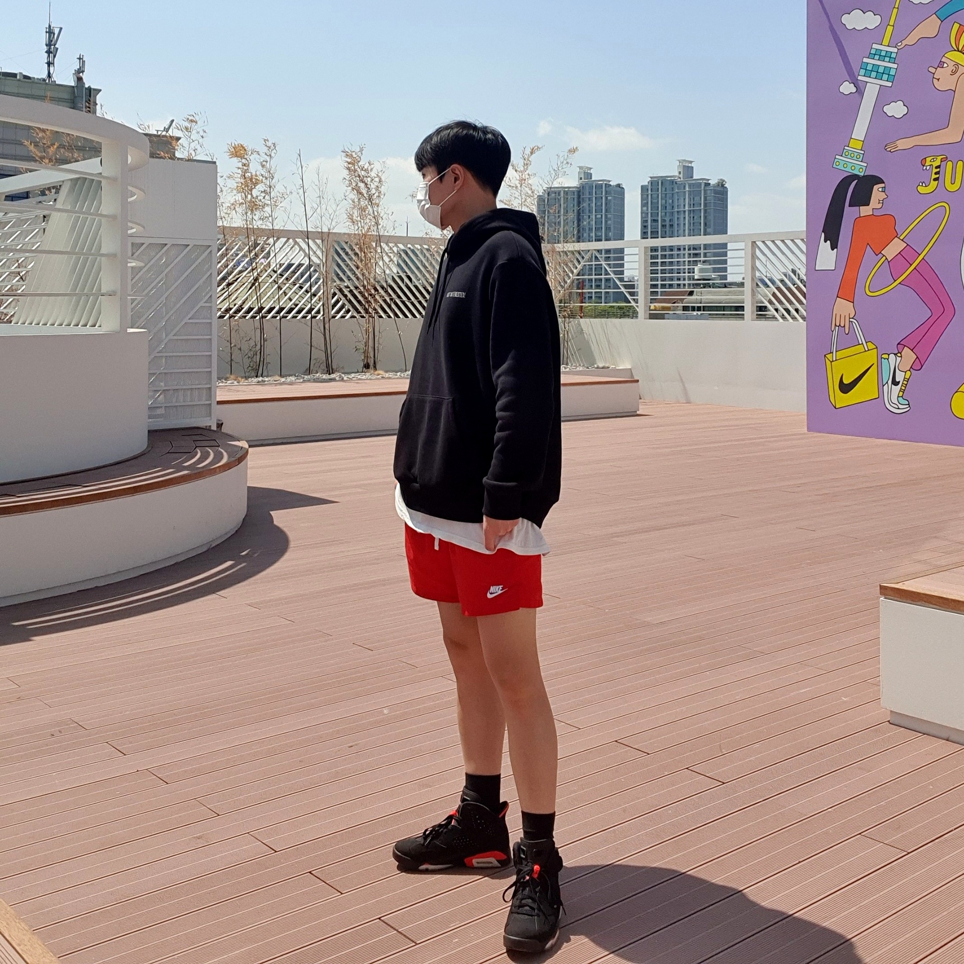 Jordan 6 Retro Infrared 2019 착용 스타일 - 2