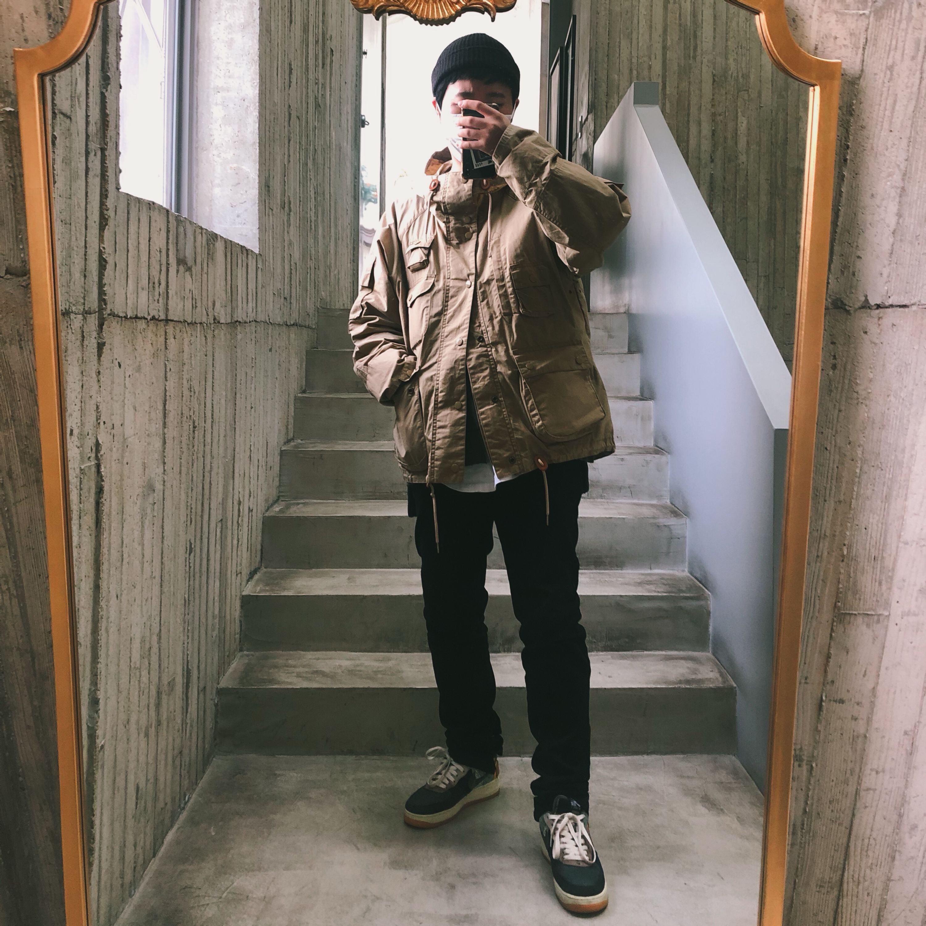 Nike x Travis Scott Air Force 1 Low Cactus Jack 착용 스타일