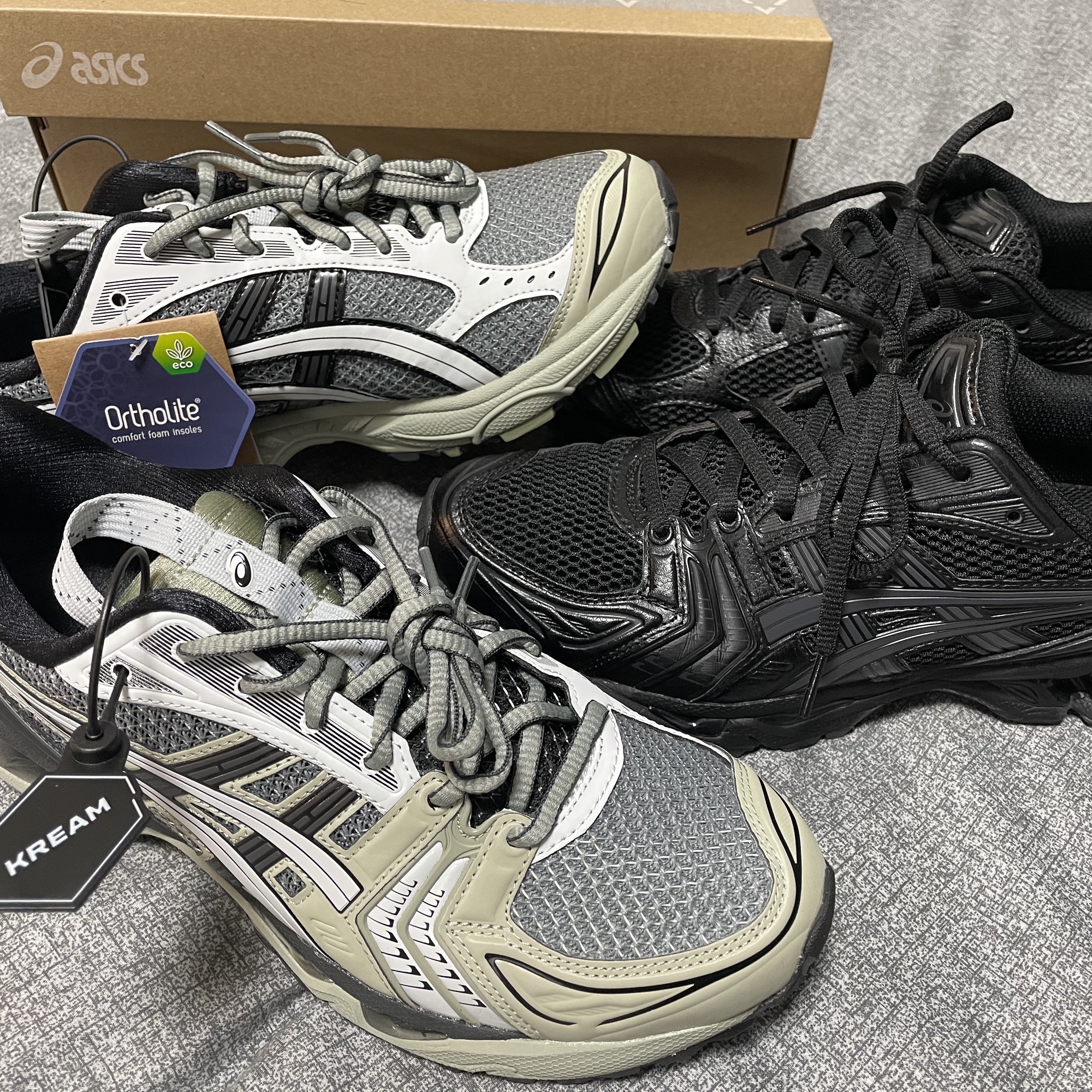 Asics UB1-S Gel-Kayano 14 Piedmont Grey 착용 스타일 - 2