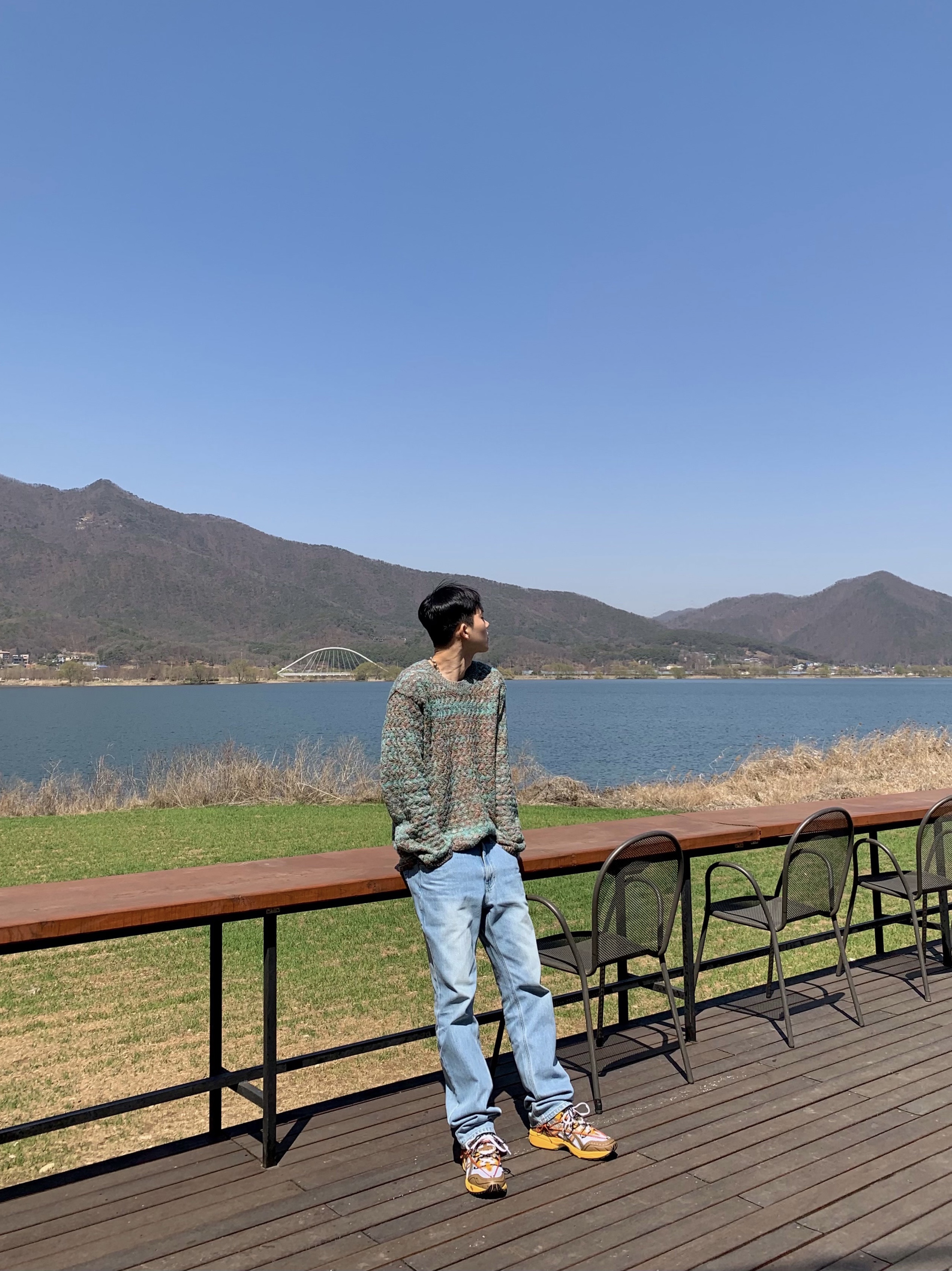 Asics x Andersson Bell Gel-1090 White Orange 착용 스타일 - 5