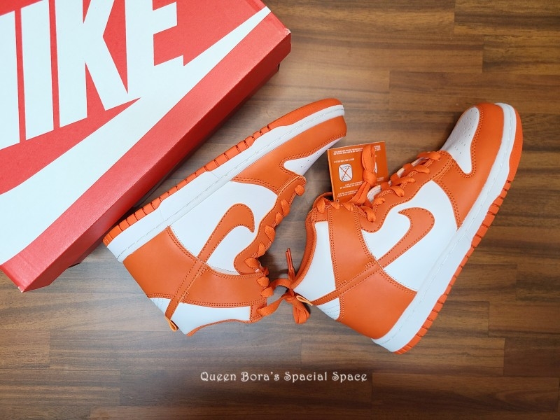 (W) Nike Dunk High Orange Blaze 착용 스타일