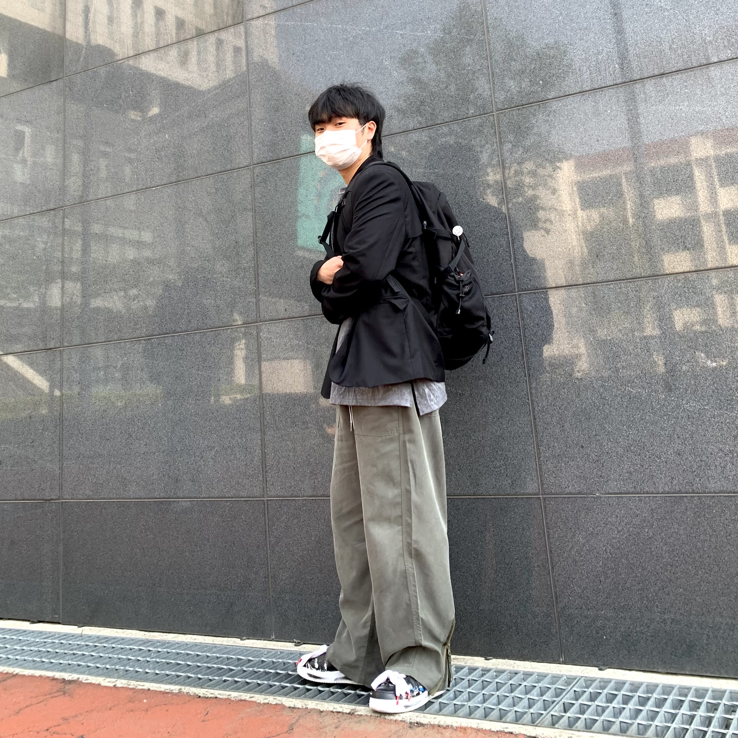 Nike x Peaceminusone Air Force 1 Low Para-Noise 착용 스타일