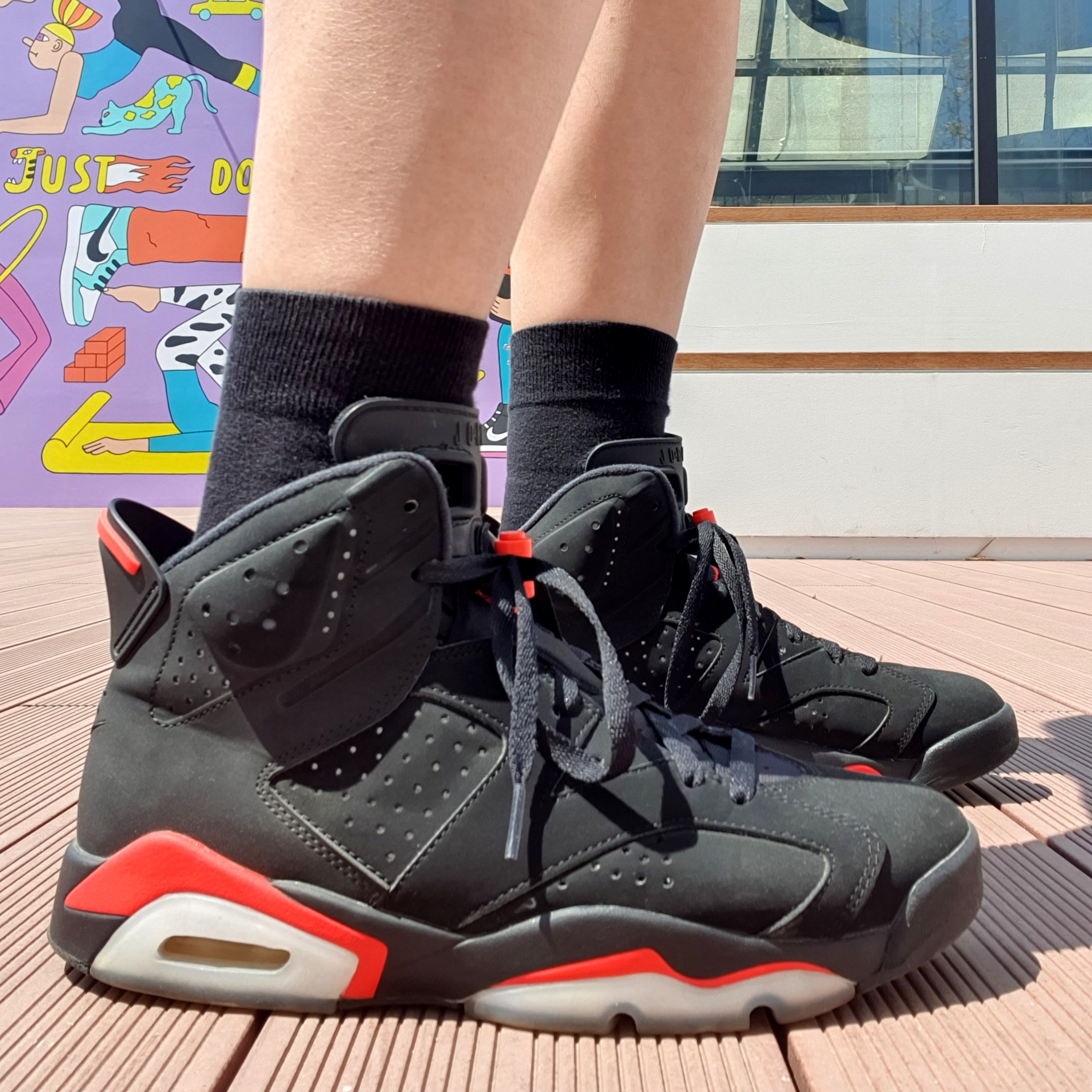 Jordan 6 Retro Infrared 2019 착용 스타일 - 3