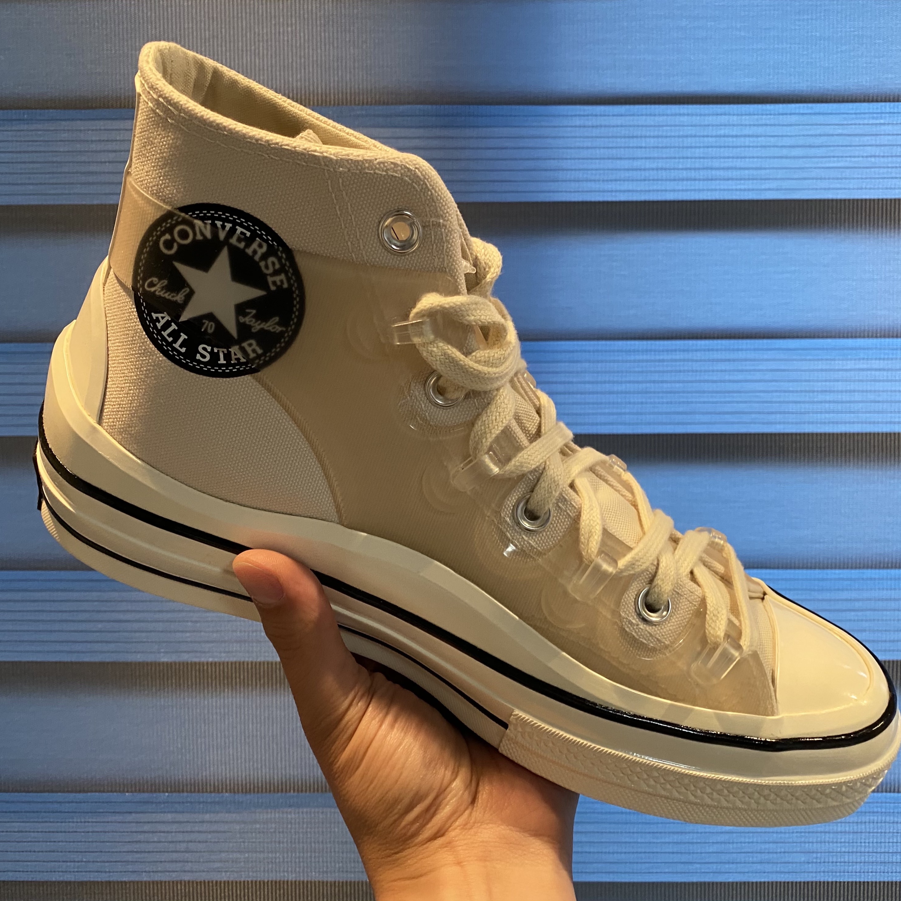 Converse x Kim Jones Chuck 70 Utility Wave High Natural Ivory 착용 스타일
