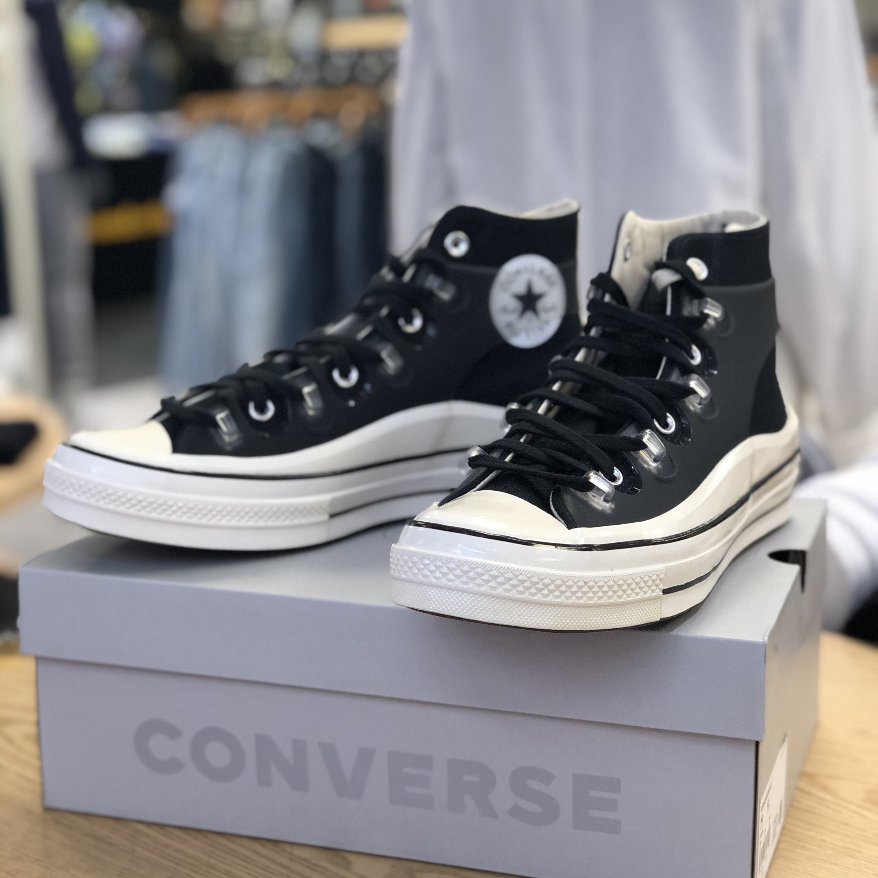 Converse x Kim Jones Chuck 70 Utility Wave High Black 착용 스타일