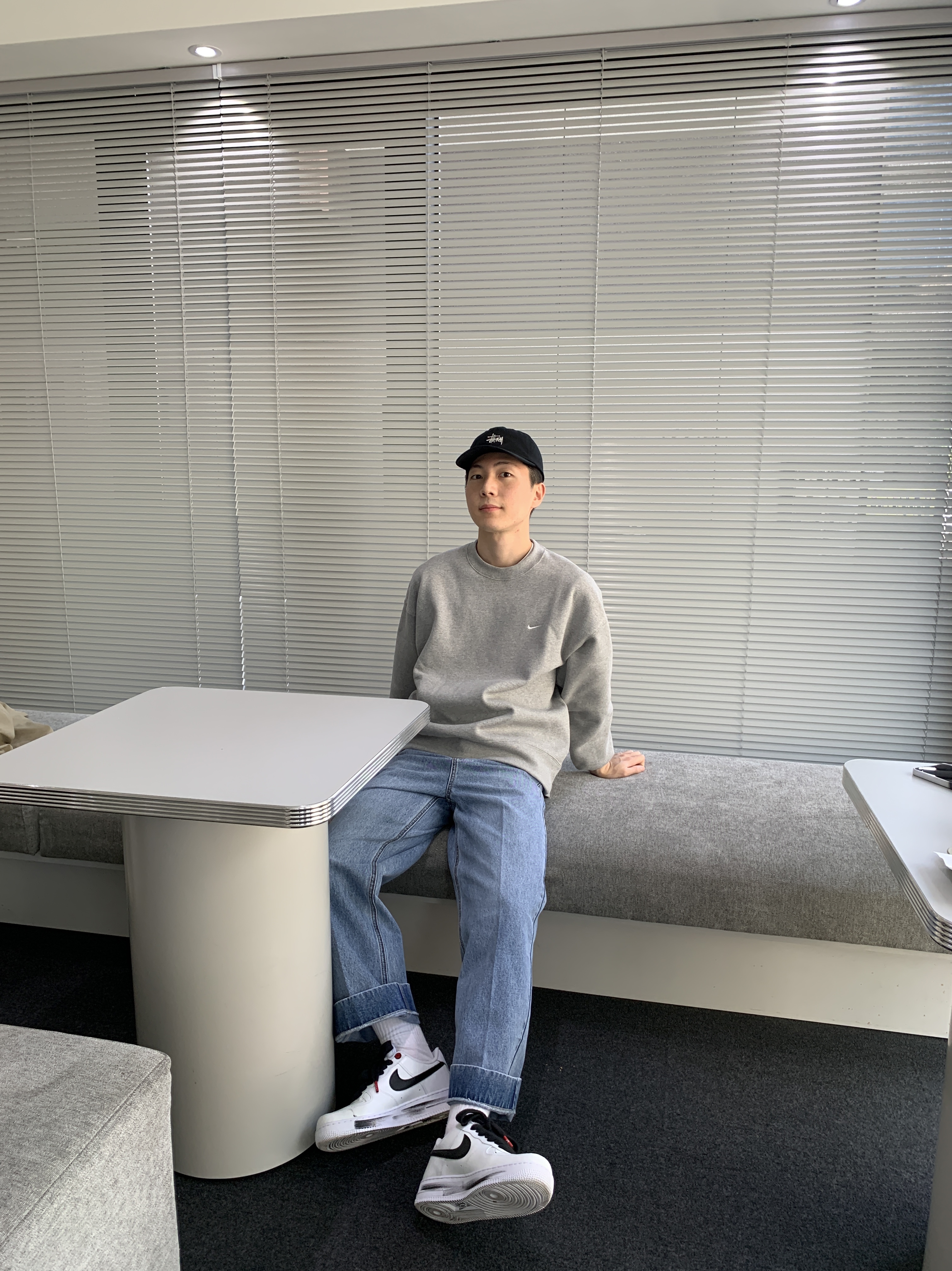 Nike NRG Solo Swoosh Crew Fleece Dark Grey Heather - Asia, Nike x Peaceminusone Air Force 1 Low Para-Noise 2.0 착용 스타일