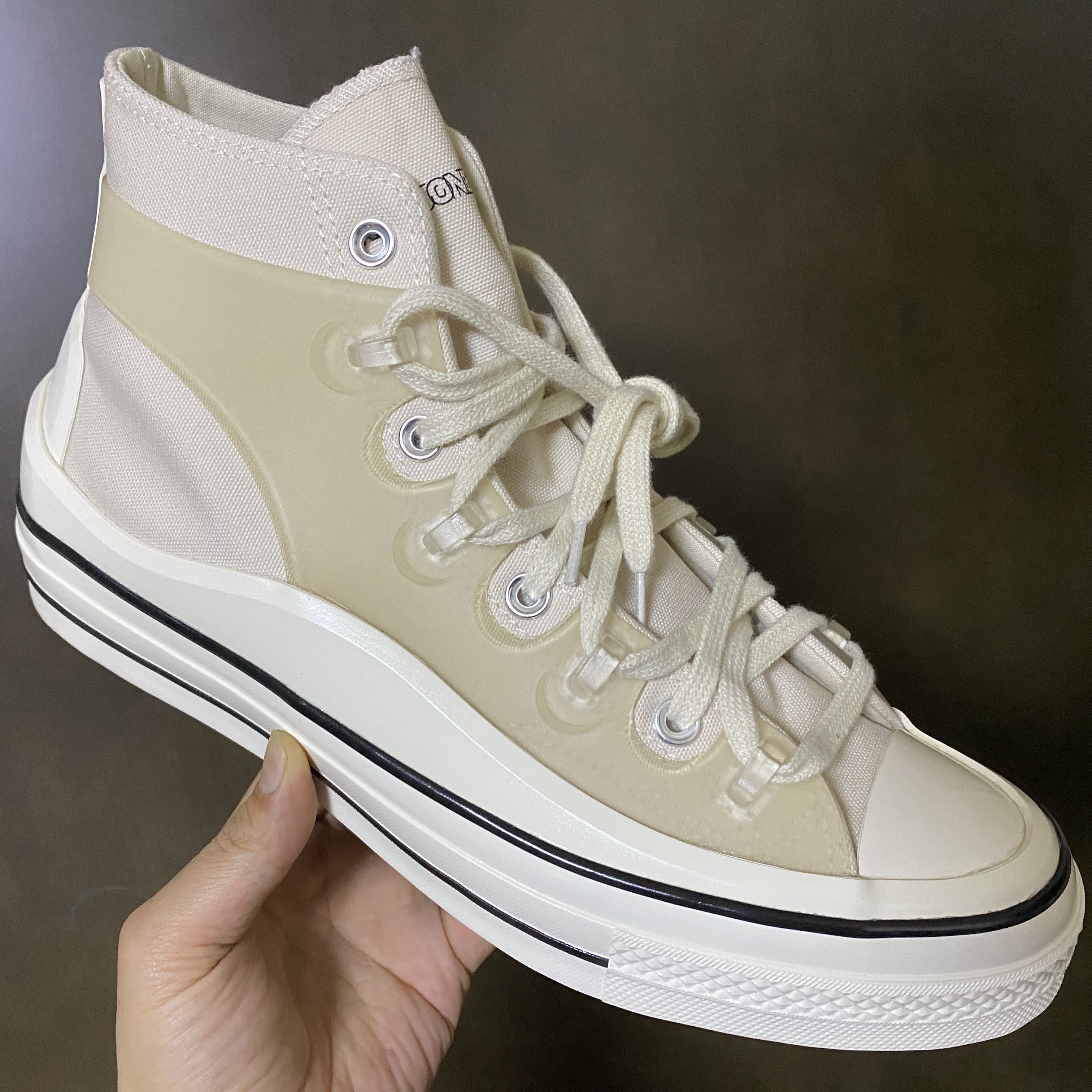 Converse x Kim Jones Chuck 70 Utility Wave High Natural Ivory 착용 스타일 - 1