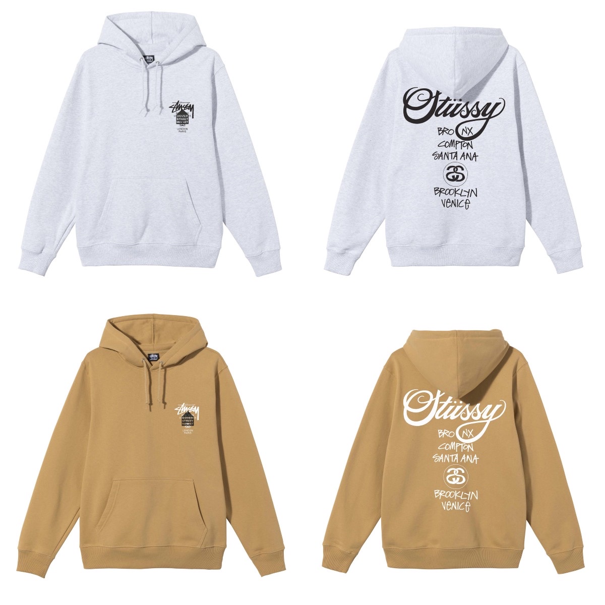 Stussy DSM World Tour T-Shirt Black 착용 스타일 - 3