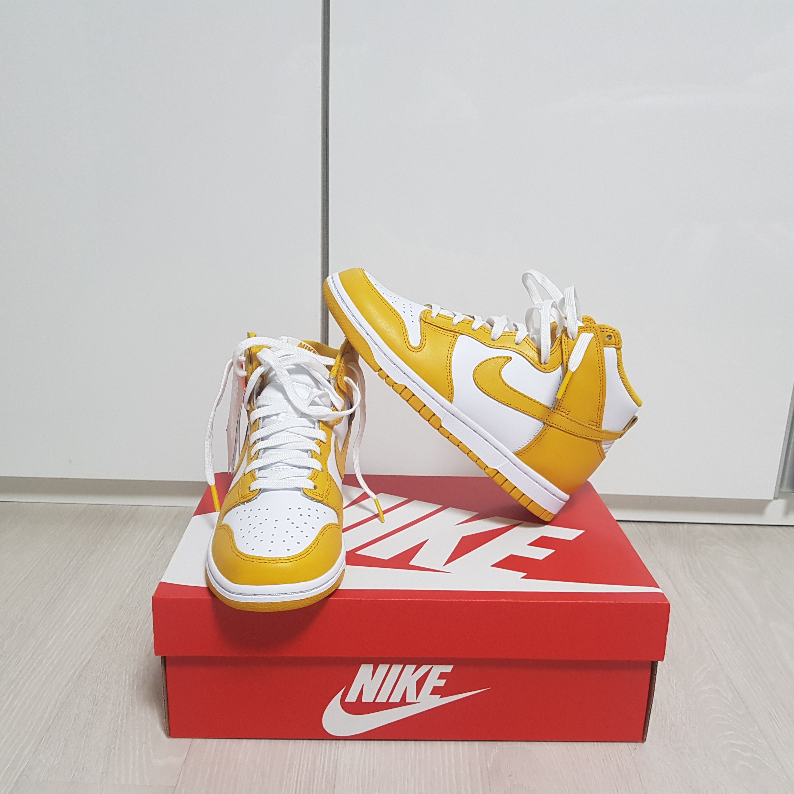 (W) Nike Dunk High Dark Sulfur 착용 스타일 - 2