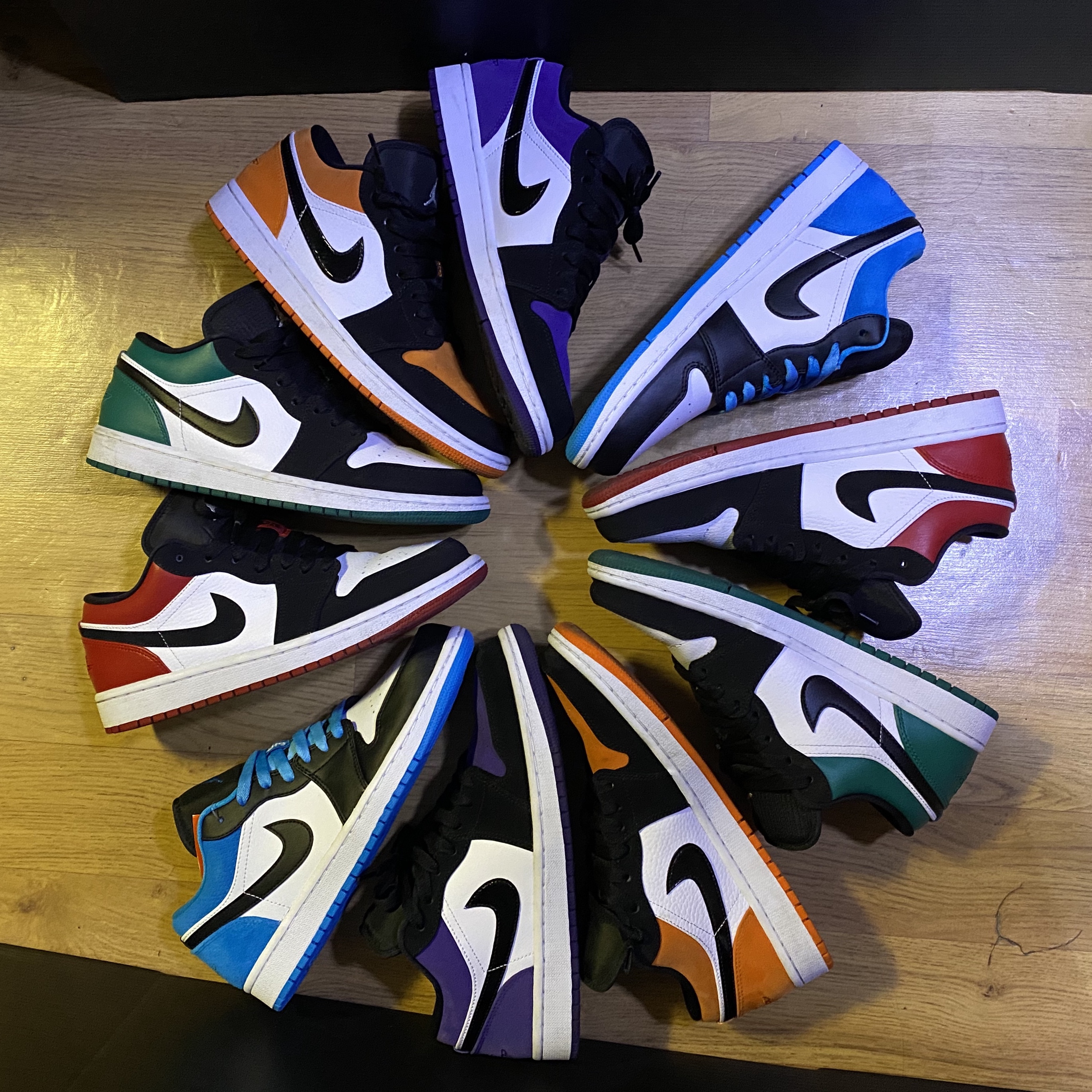Jordan 1 Low Black Toe, Jordan 1 Low Shattered Backboard 착용 스타일