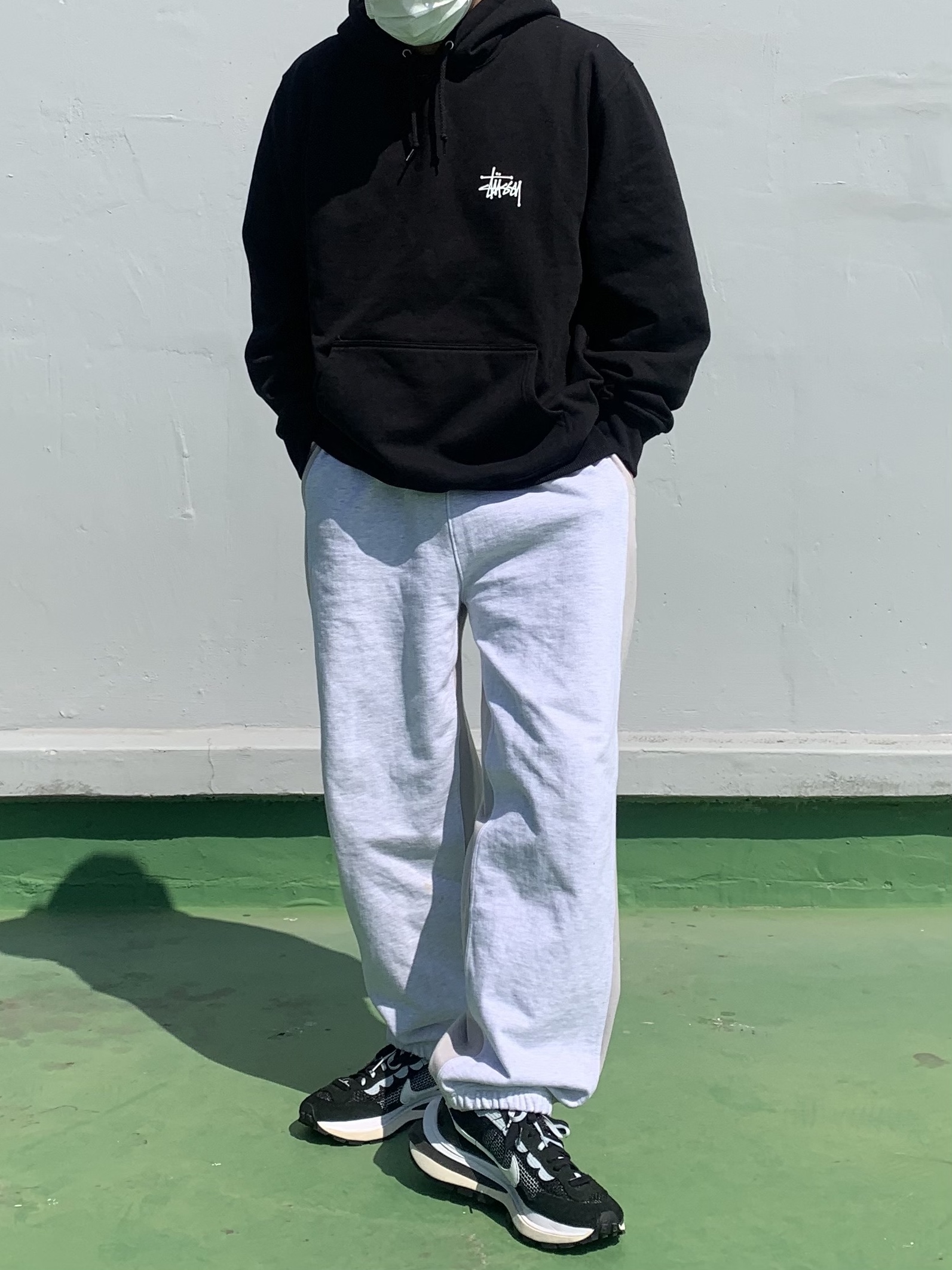 Nike x Sacai VaporWaffle Black White 착용 스타일