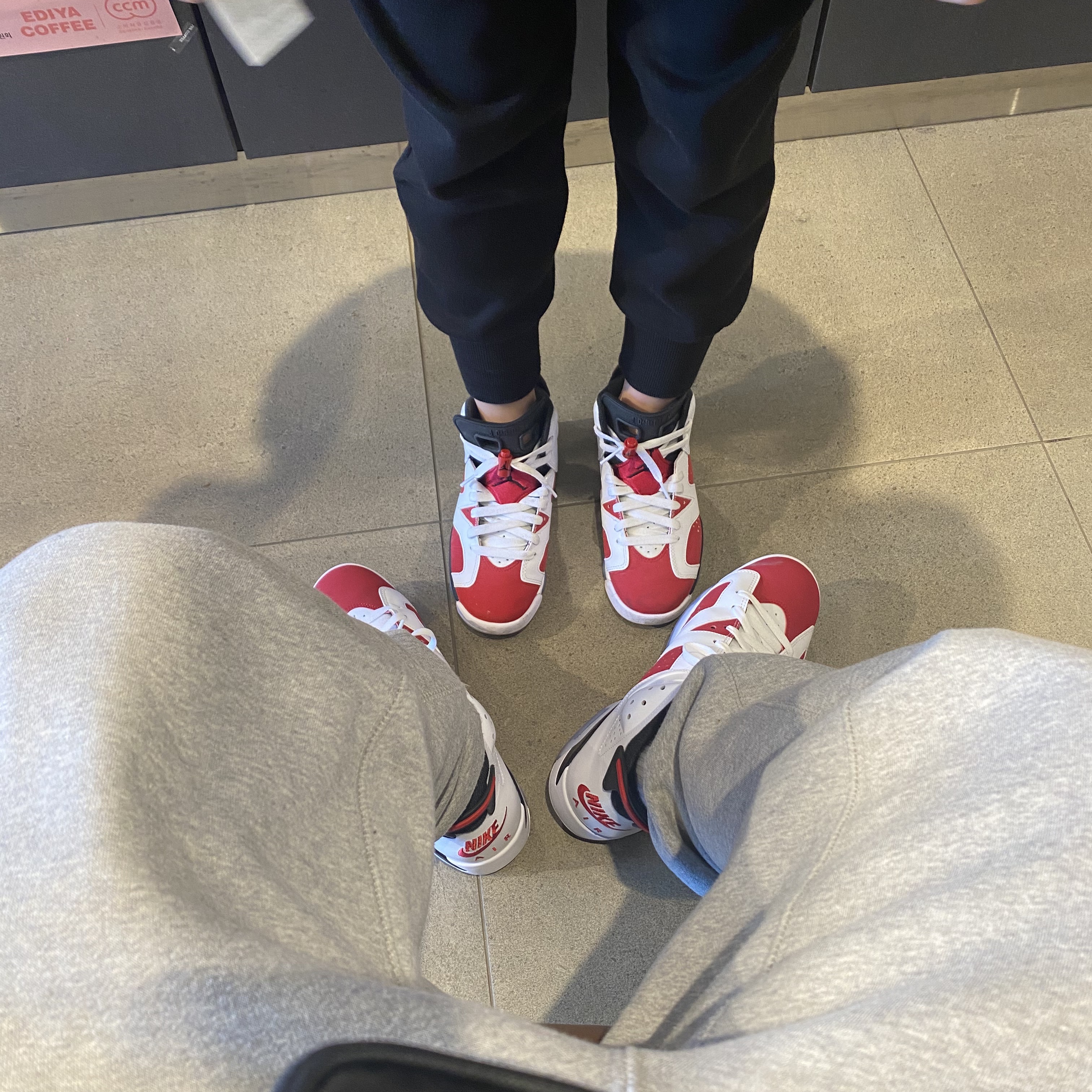 Jordan 6 Retro Carmine 2021, (GS) Jordan 6 Retro Carmine 2021 착용 스타일
