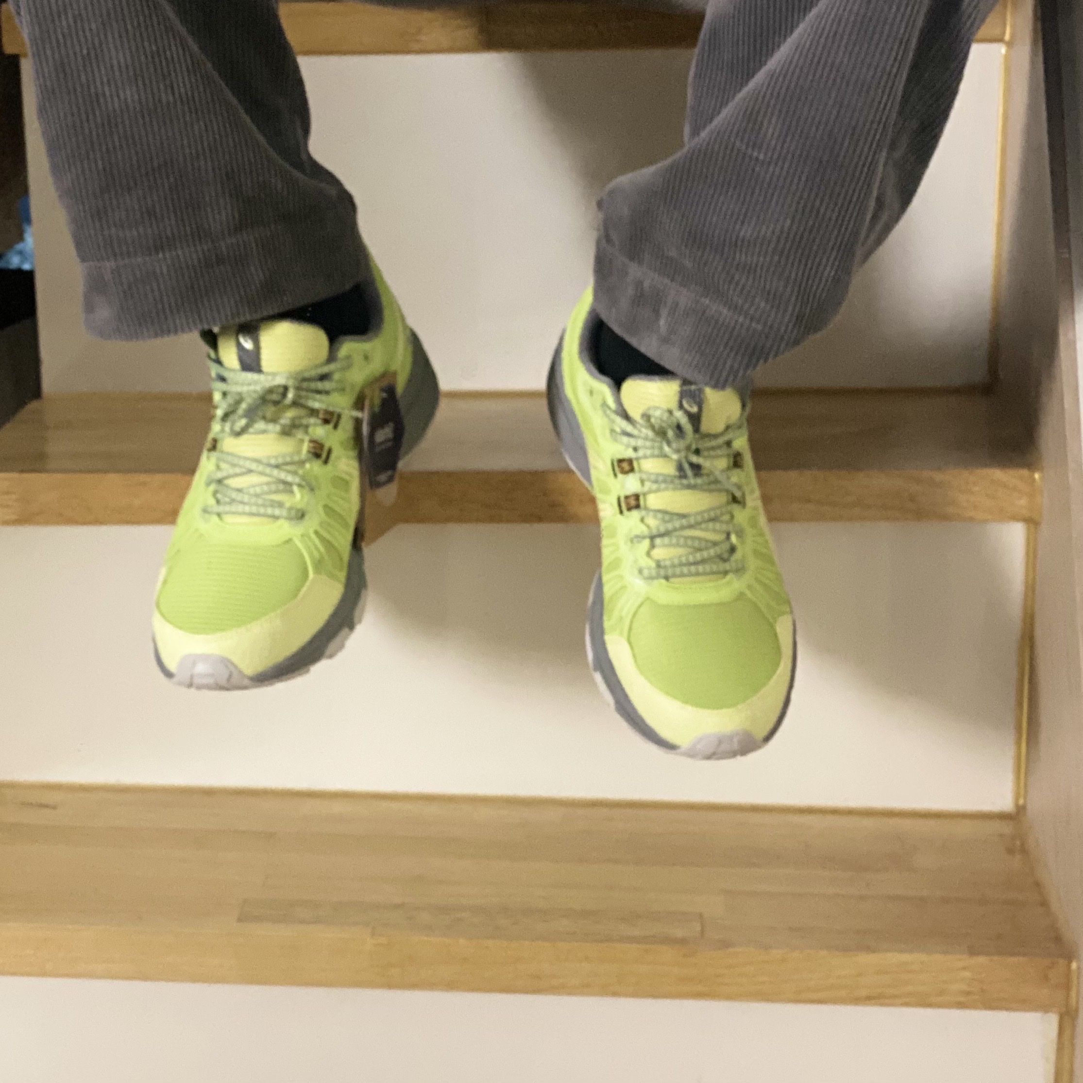 Asics HN1-S Gel-Venture 7 Lime Green Huddle Yellow 착용 스타일