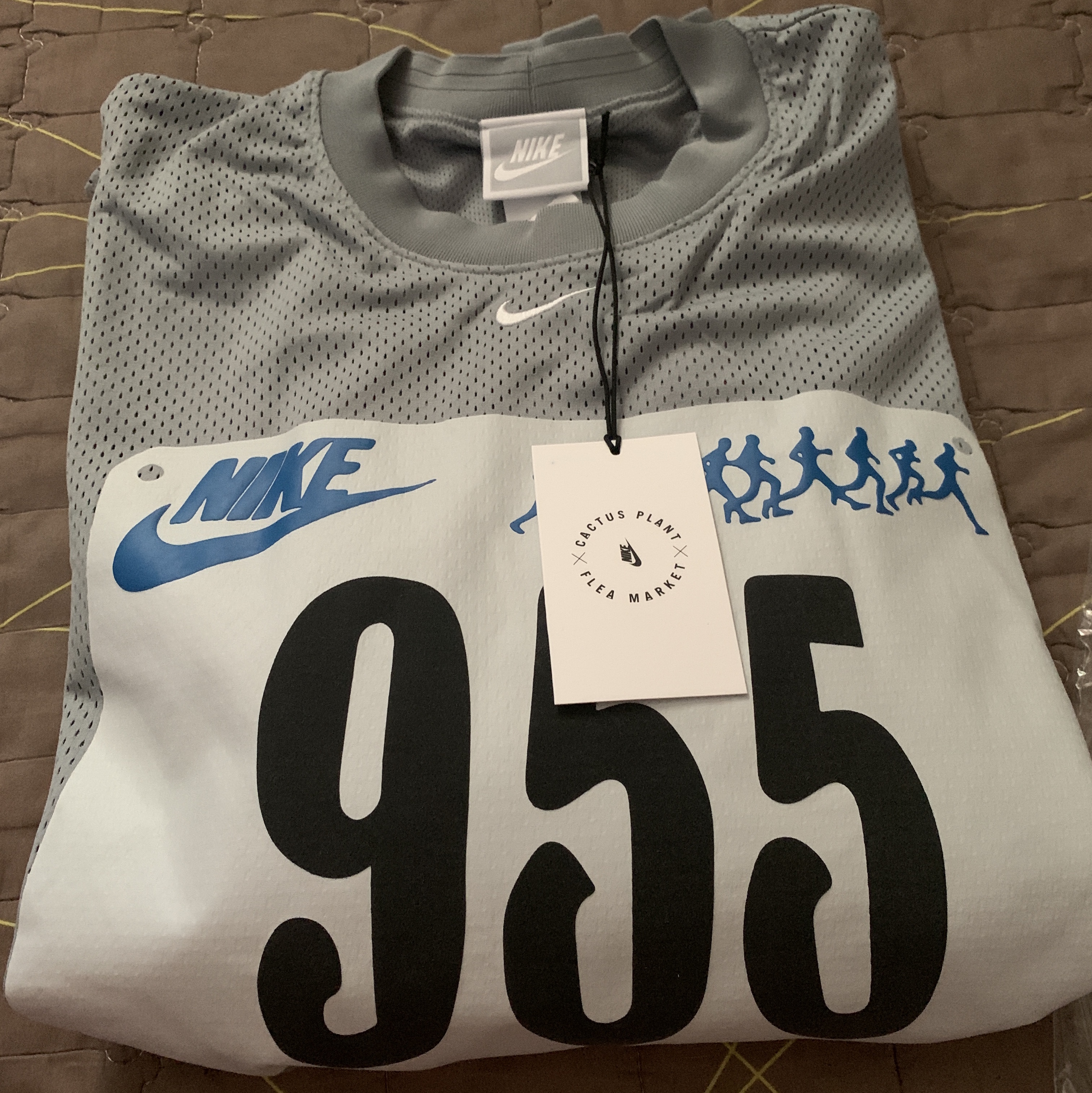Nike x Cactus Plant Flea Market L/S Jersey Grey - US/EU 착용 스타일