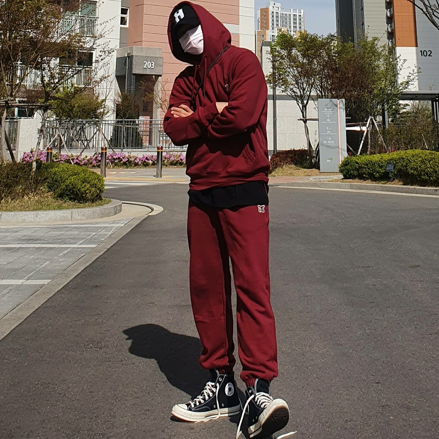 Converse Chuck 70 Hi Black 착용 스타일 - 3