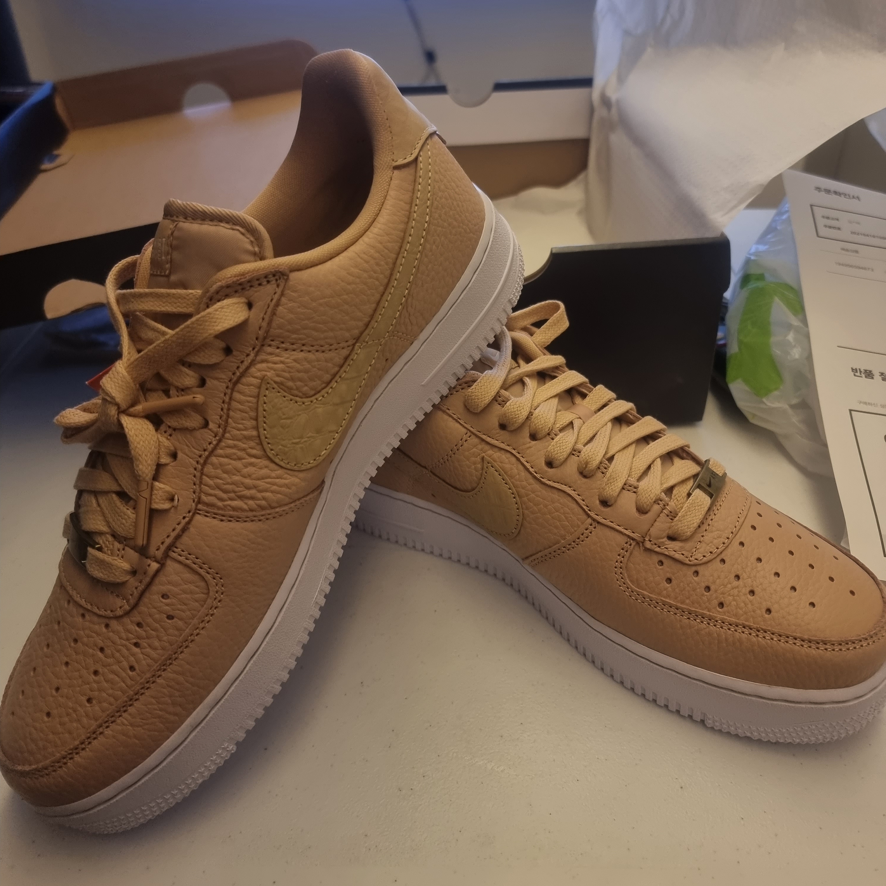 Nike Air Force 1 '07 Craft Vachetta Tan 착용 스타일