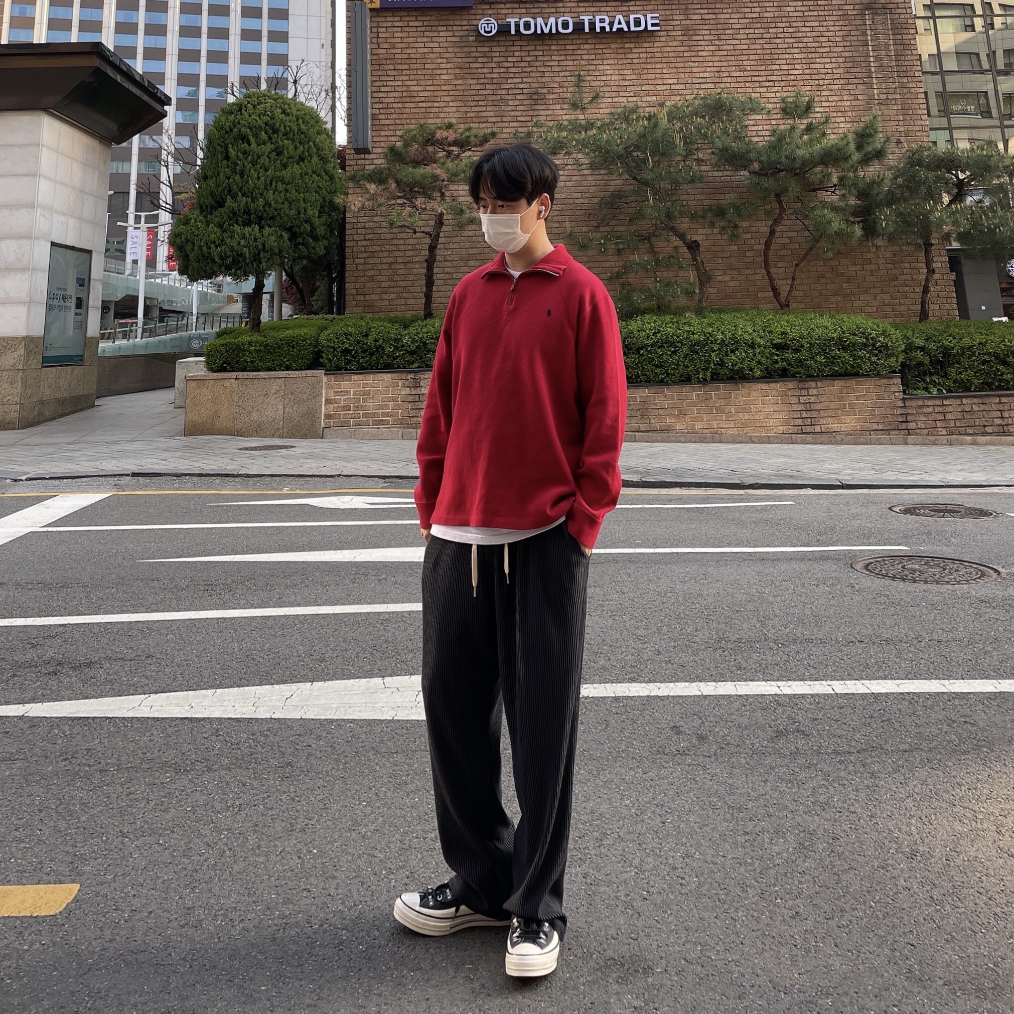 Converse x Kim Jones Chuck 70 Utility Wave High Black 착용 스타일 - 2