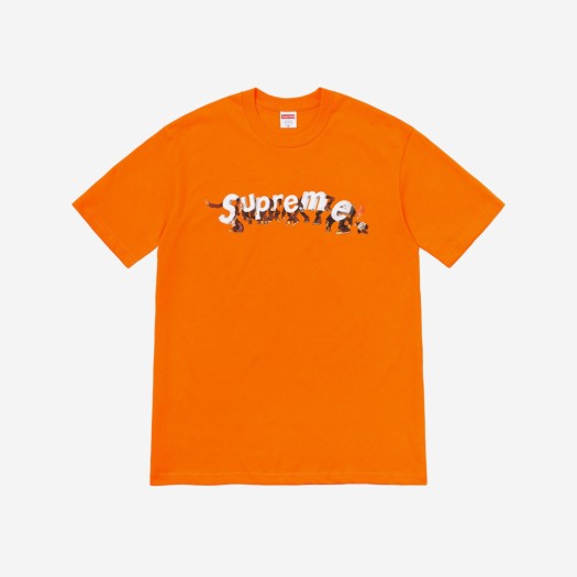 슈프림 에이프스 티셔츠 오렌지 - 21SS