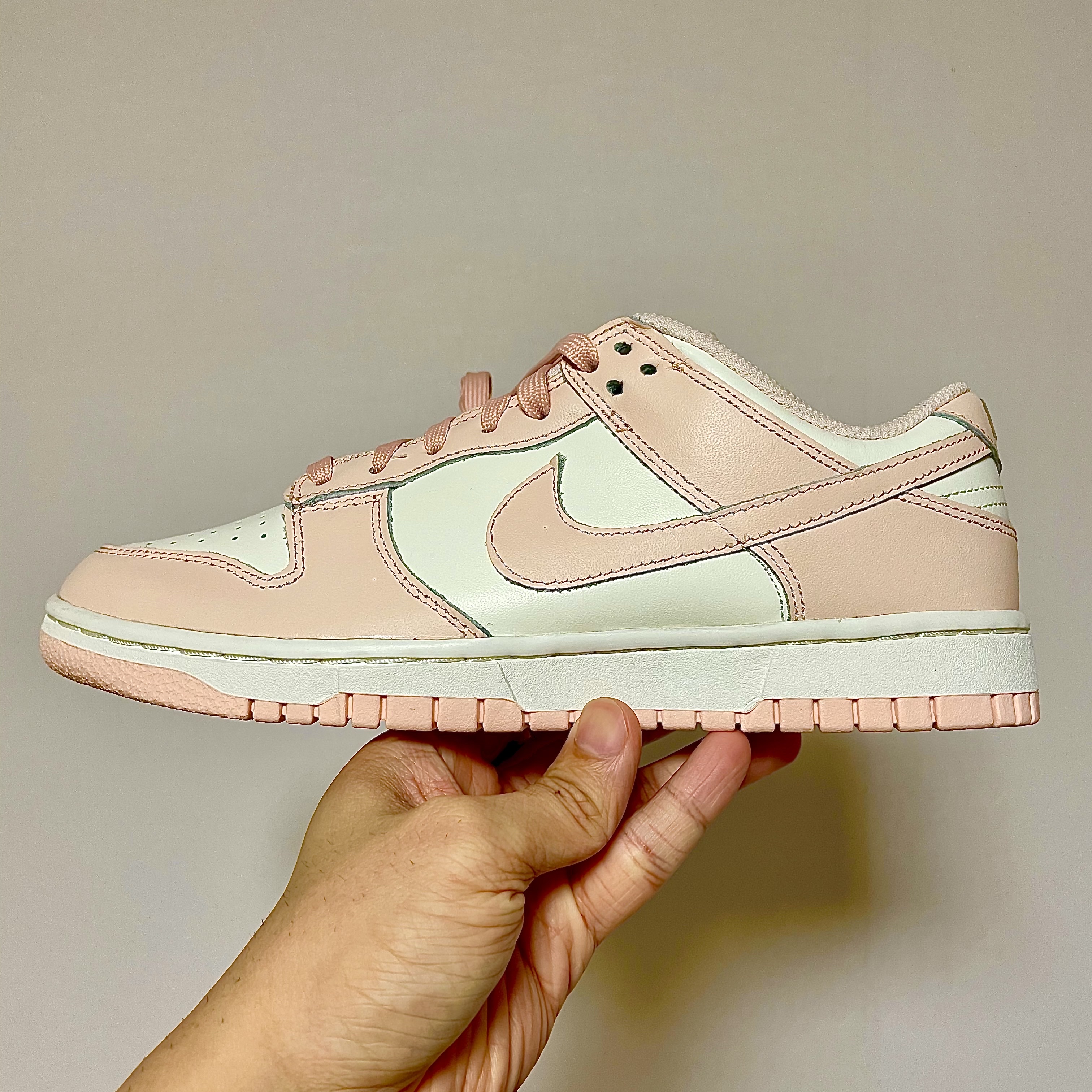 (W) Nike Dunk Low Orange Pearl 착용 스타일