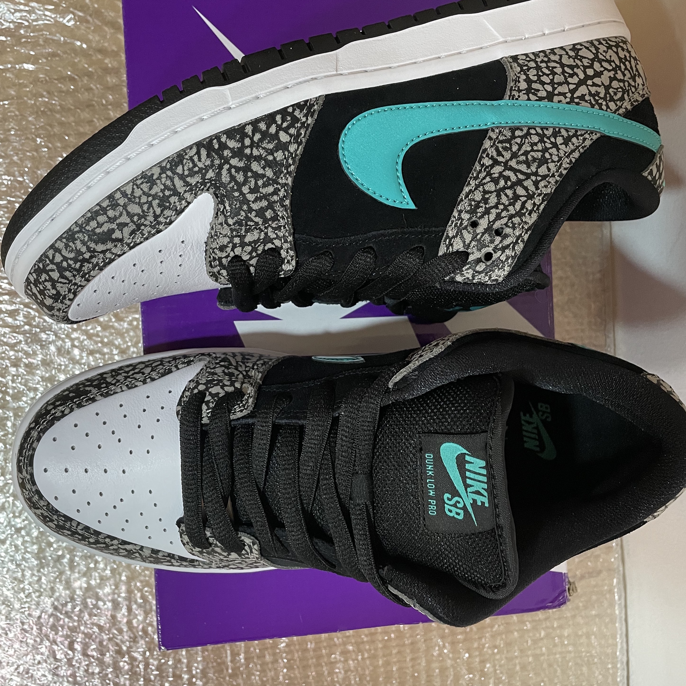 Nike SB Dunk Low Pro Clear Jade 착용 스타일 - 4