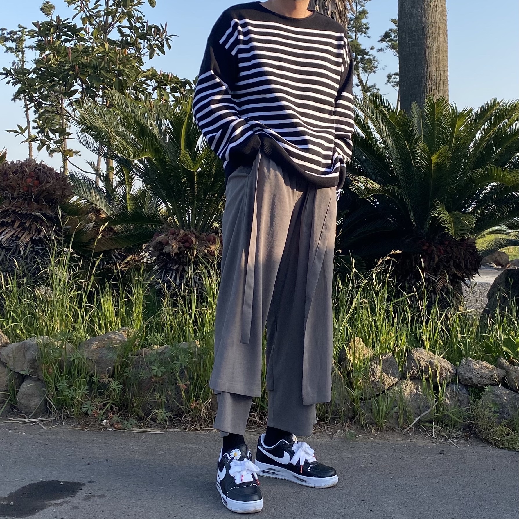 Nike x Peaceminusone Air Force 1 Low Para-Noise 착용 스타일