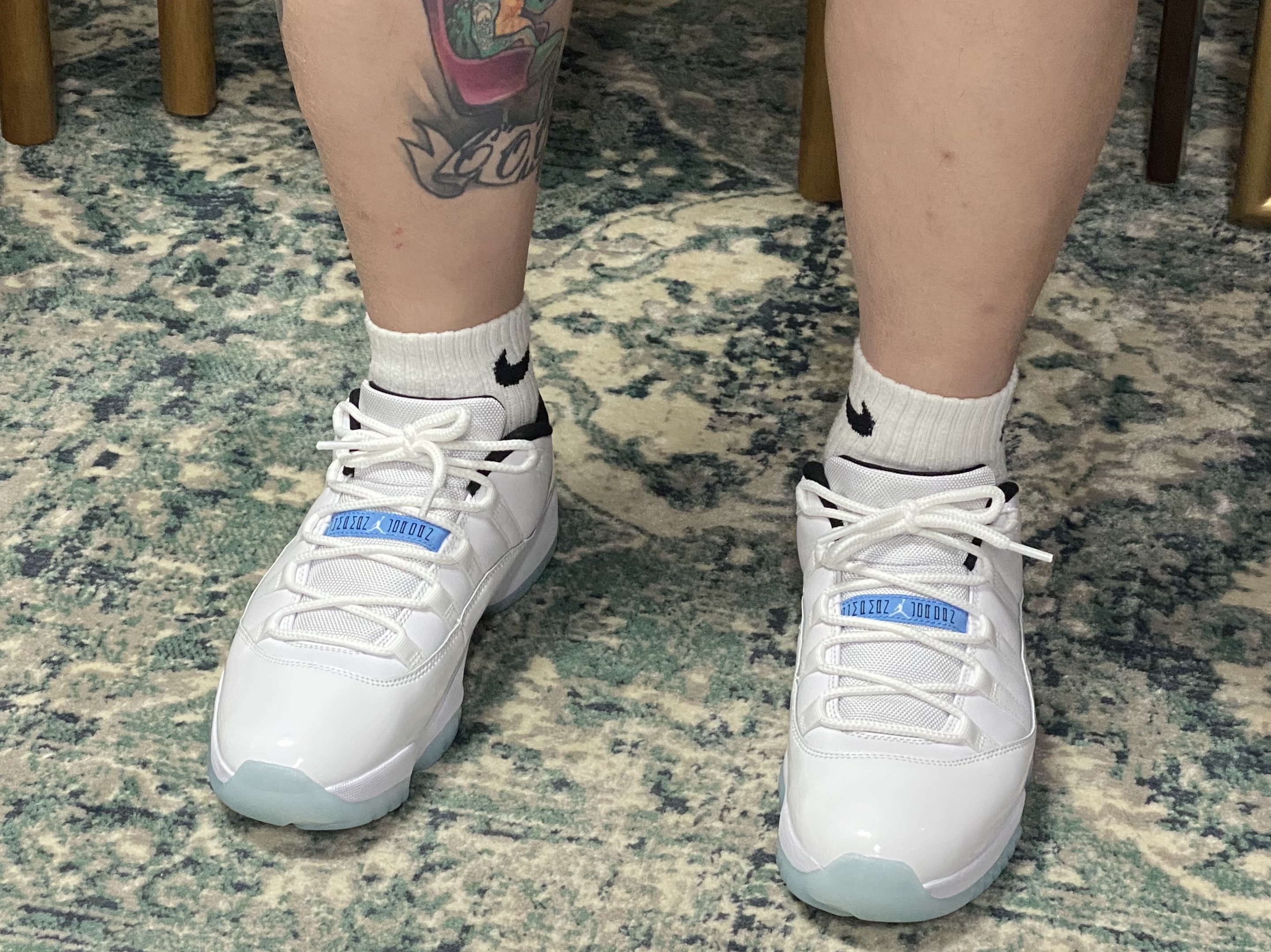 Jordan 11 Retro Low Legend Blue 착용 스타일