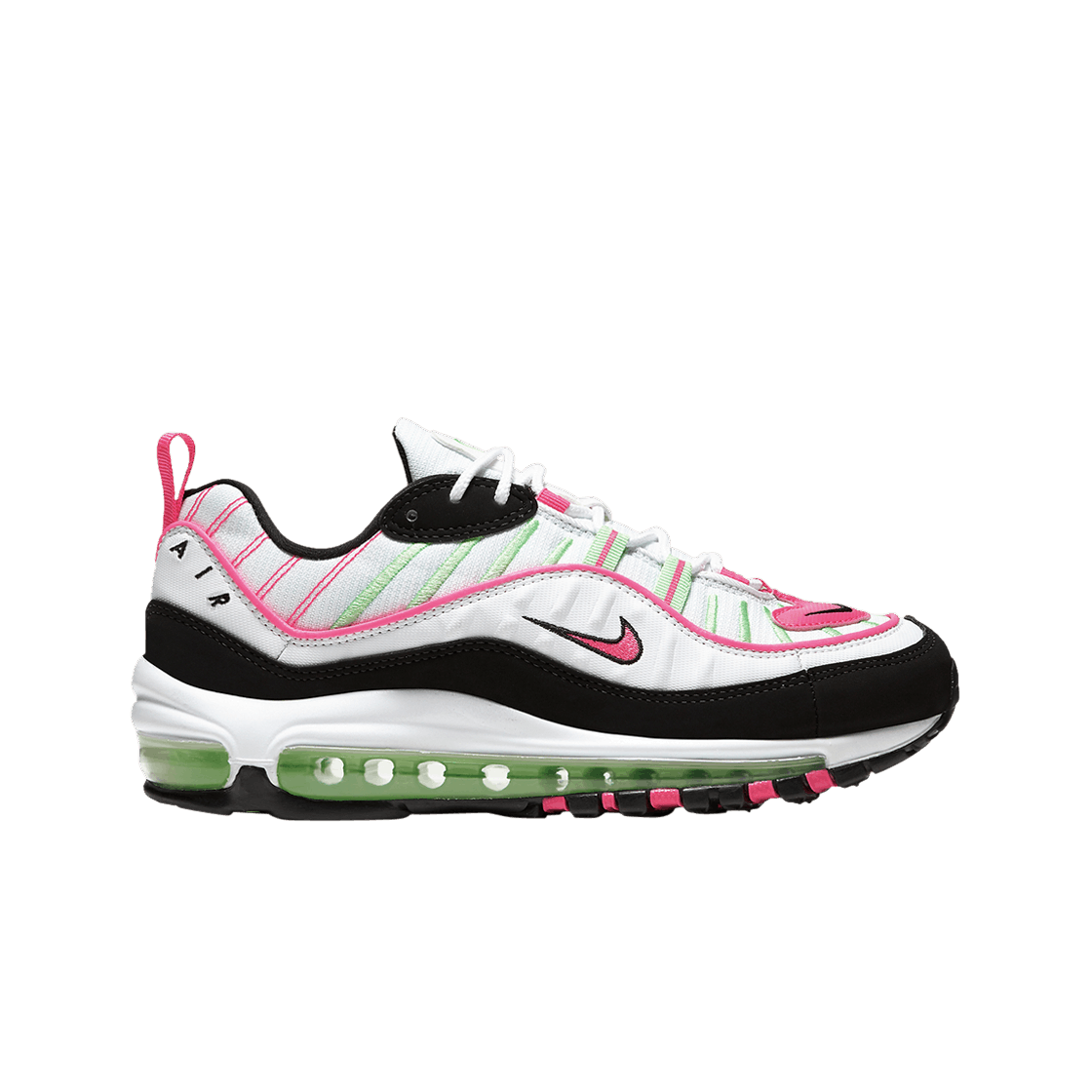 (W) 나이키 에어맥스 98 화이트 일루젼 그린 하이퍼 핑크((W) Nike Air Max 98 White Illusion Green Hyper Pink)