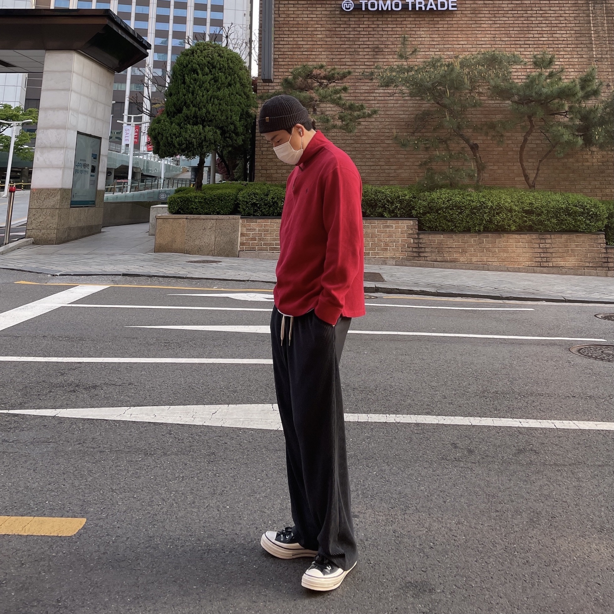 Converse x Kim Jones Chuck 70 Utility Wave High Black 착용 스타일 - 3