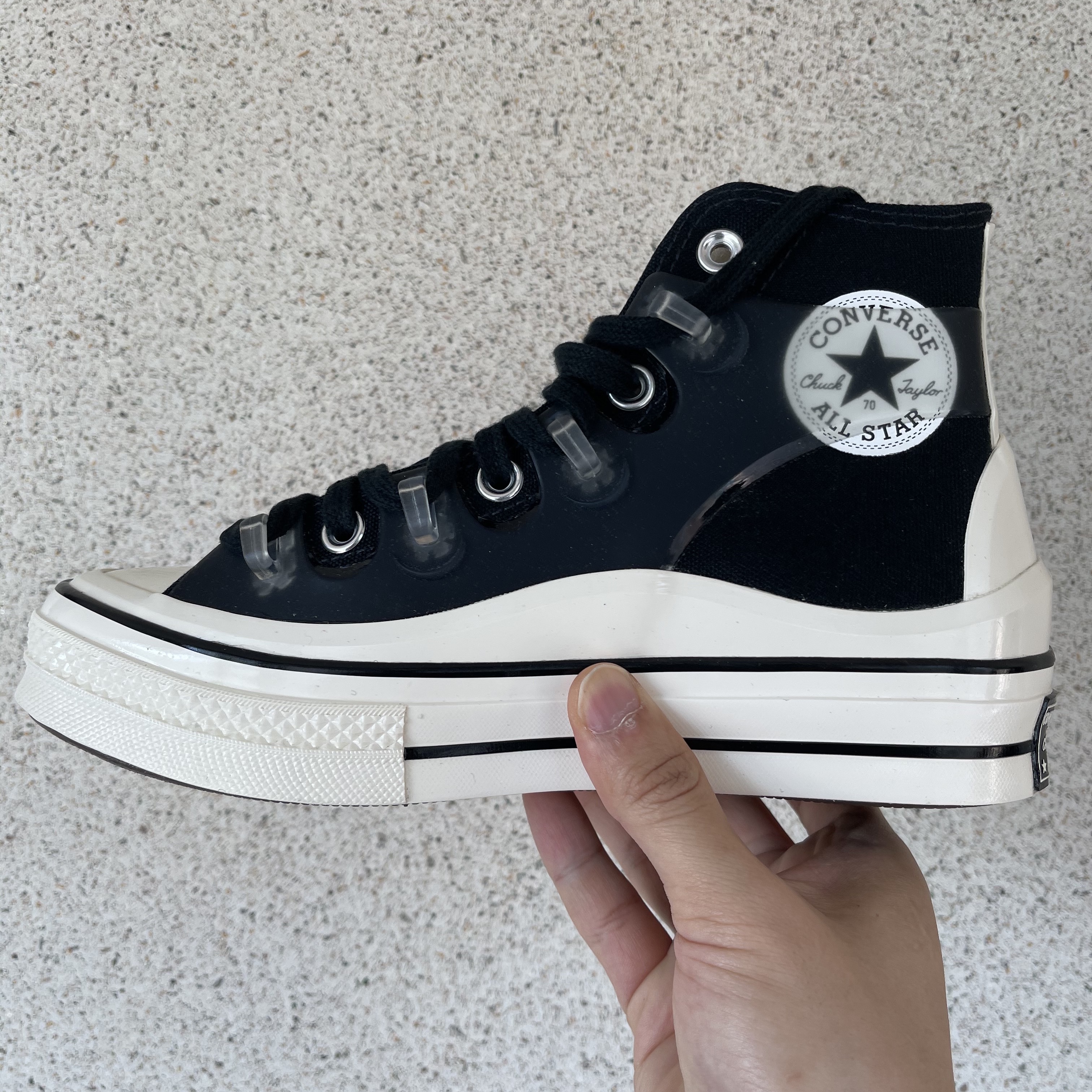 Converse x Kim Jones Chuck 70 Utility Wave High Black 착용 스타일 - 4