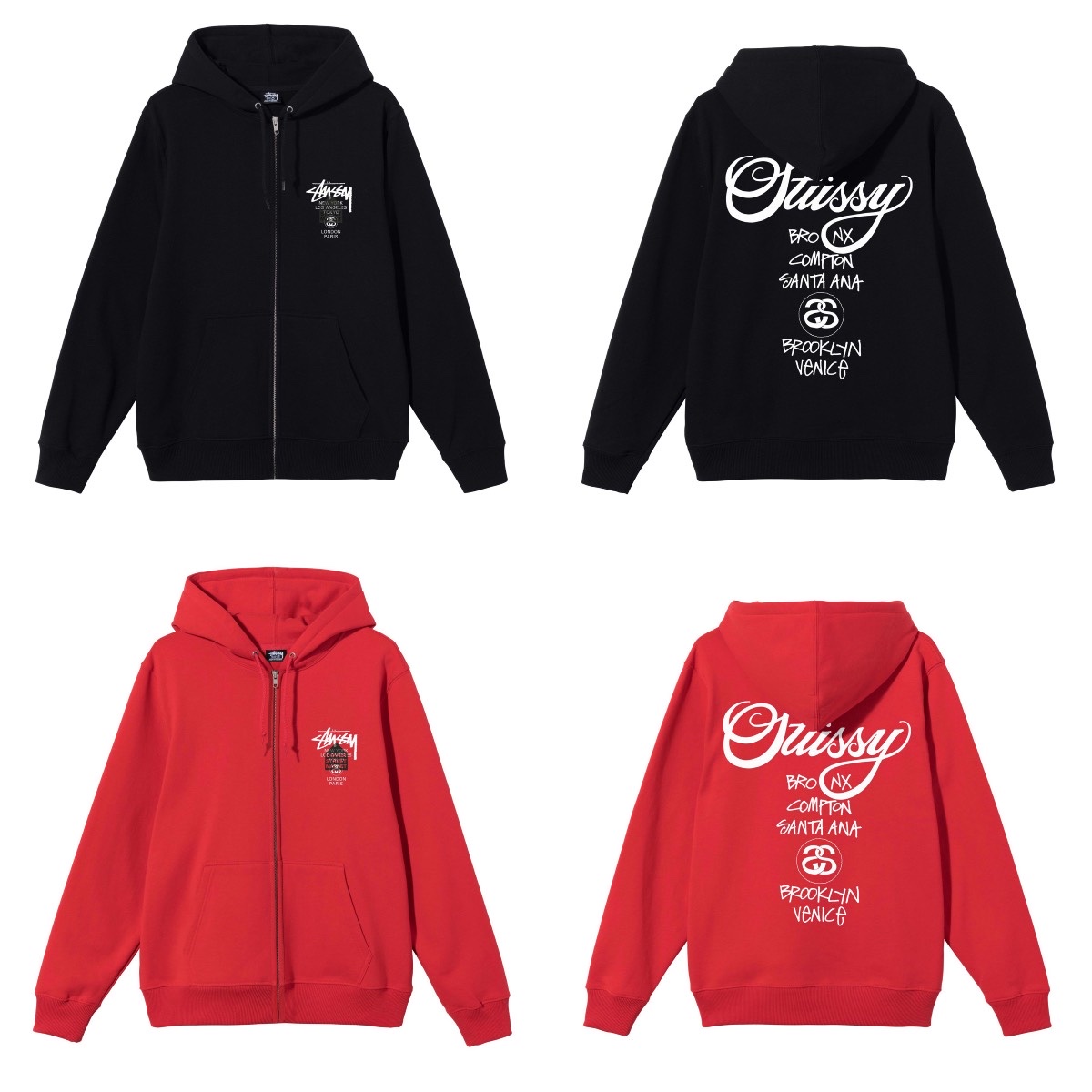 Stussy DSM World Tour T-Shirt Black 착용 스타일 - 2