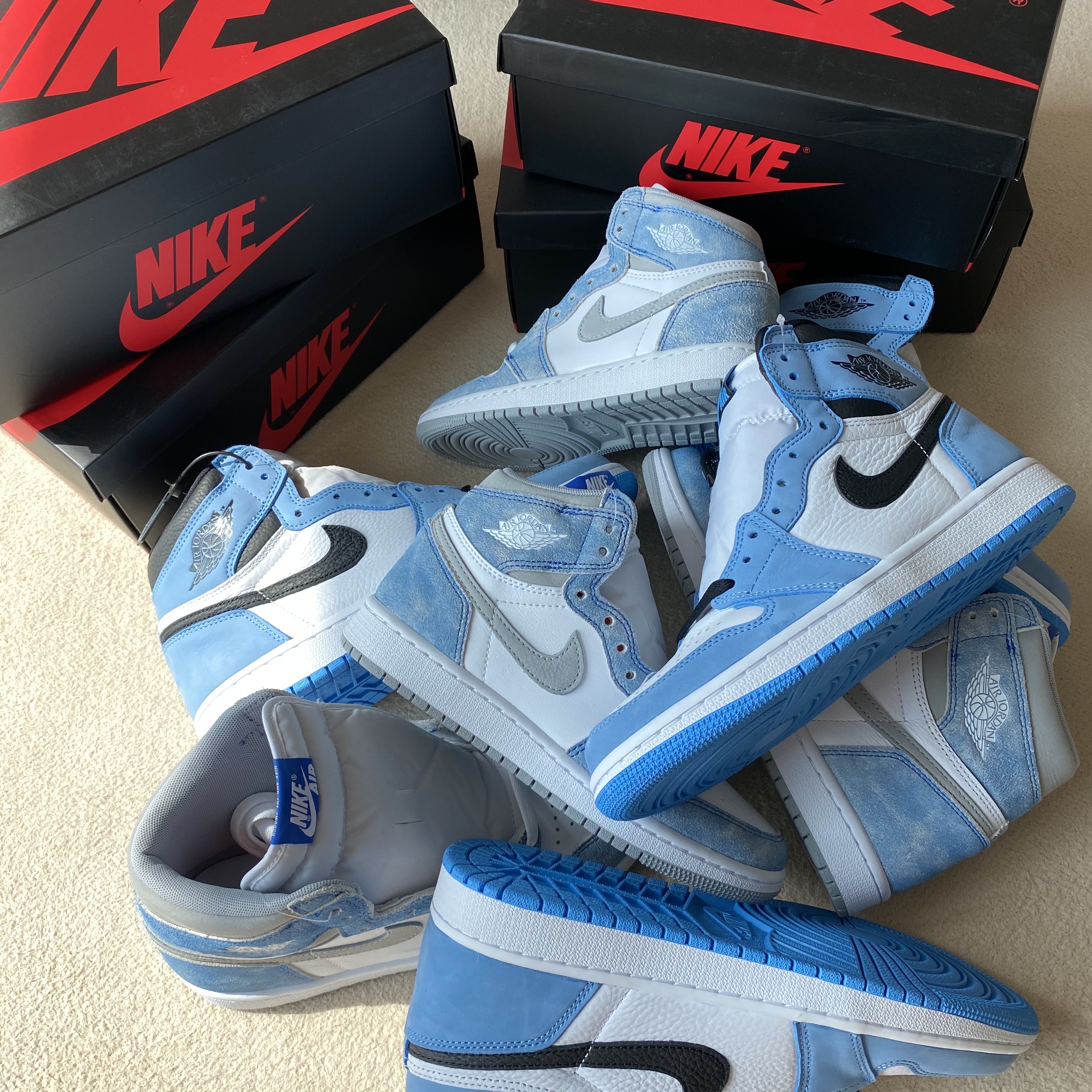 Jordan 1 Retro High OG Hyper Royal, (GS) Jordan 1 Retro High OG Hyper Royal 착용 스타일