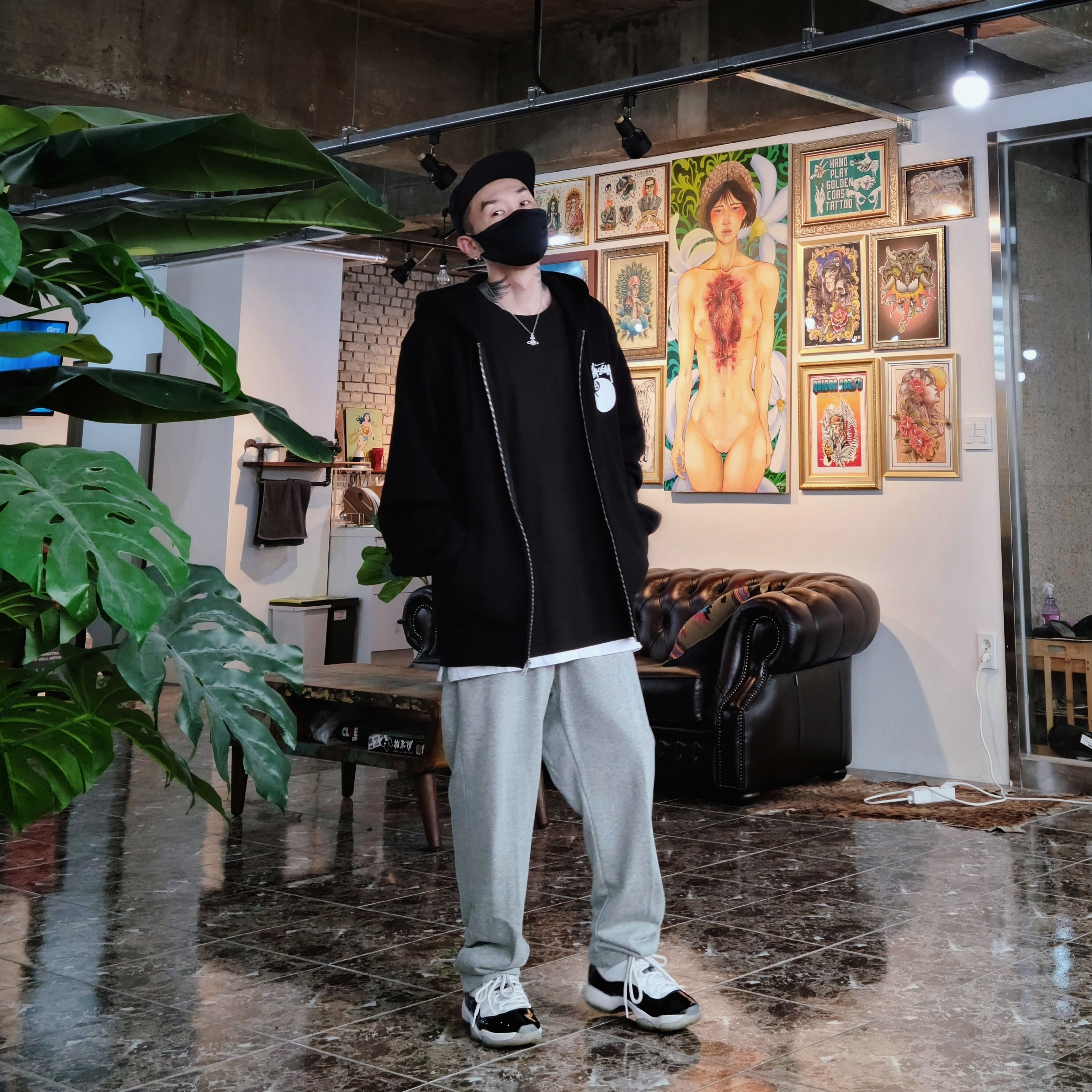 Jordan 11 Retro Concord 2018 착용 스타일
