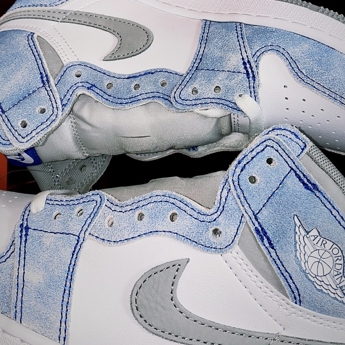(GS) Jordan 1 Retro High OG Hyper Royal, Jordan 1 Retro High OG Hyper Royal 착용 스타일 - 2