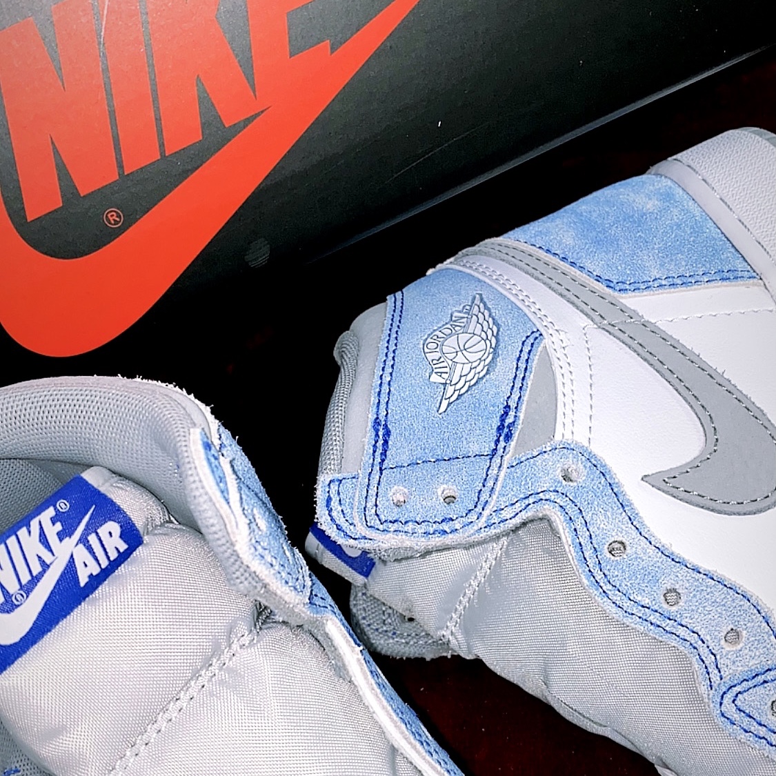 (GS) Jordan 1 Retro High OG Hyper Royal, Jordan 1 Retro High OG Hyper Royal 착용 스타일 - 3
