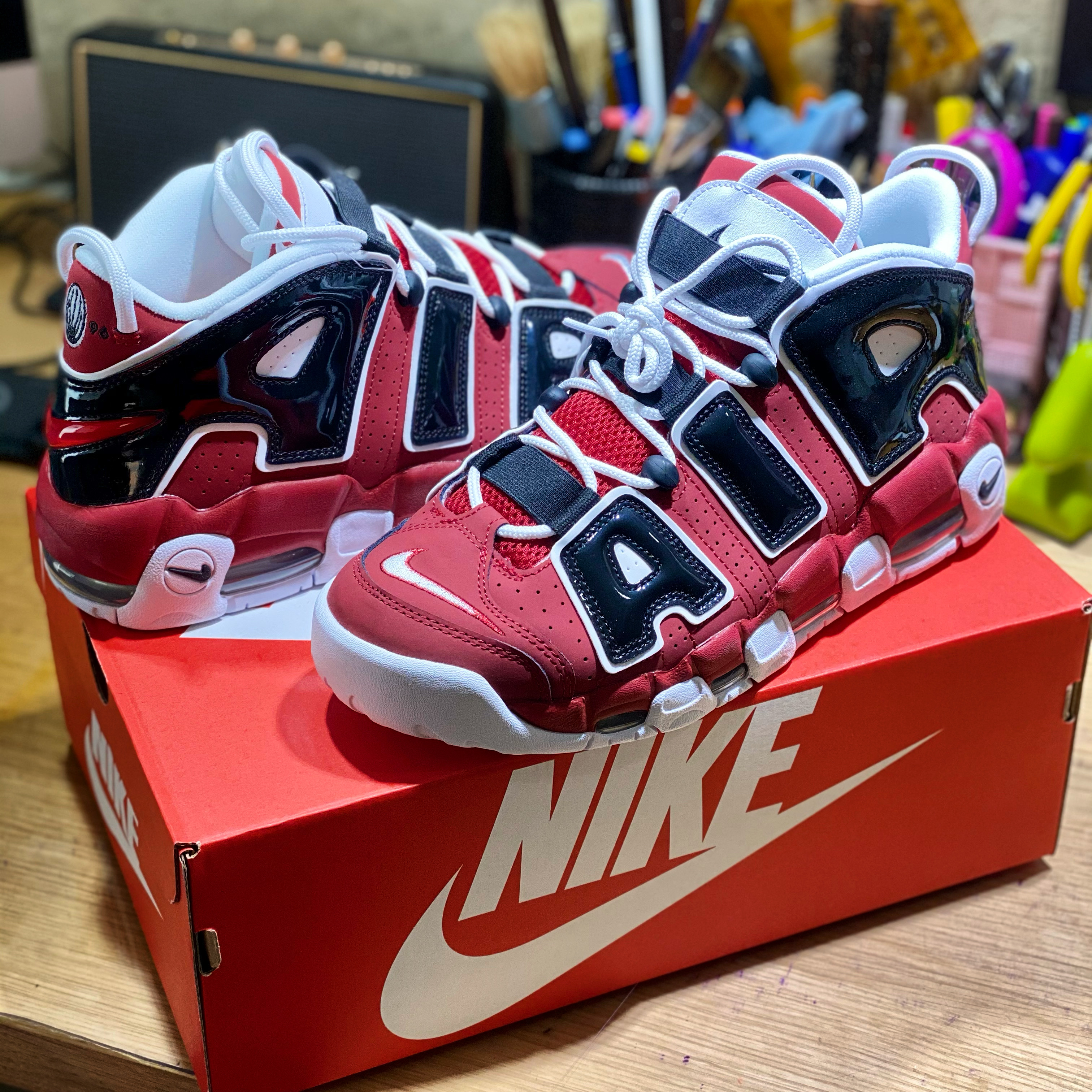 Nike Air More Uptempo 96 Bulls 2021 착용 스타일 - 1