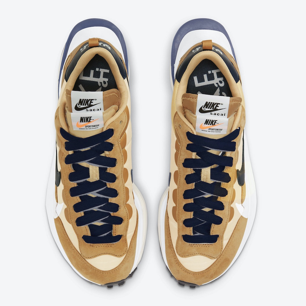 Nike x Sacai VaporWaffle Sesame and Blue Void, Nike x Sacai VaporWaffle Dark Iris 착용 스타일 - 4