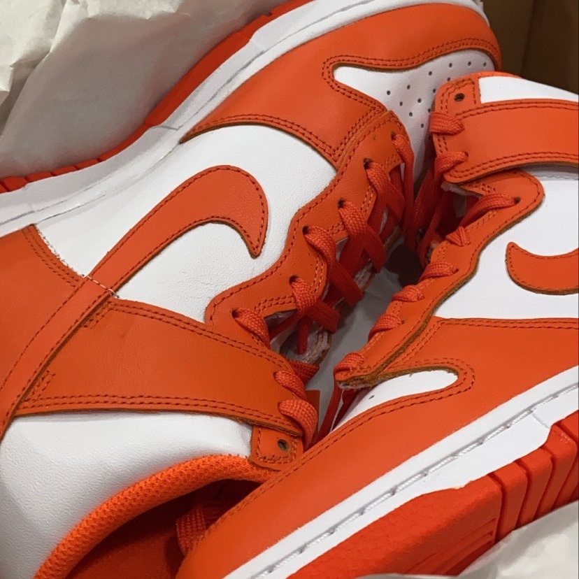 (W) Nike Dunk High Orange Blaze 착용 스타일