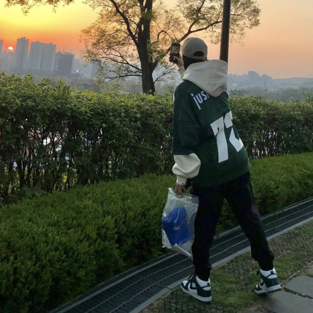 Nike x Cactus Plant Flea Market S/S Jersey Green - Asia, Nike x Cactus Plant Flea Market S/S Jersey Green - US/EU 착용 스타일 - 3