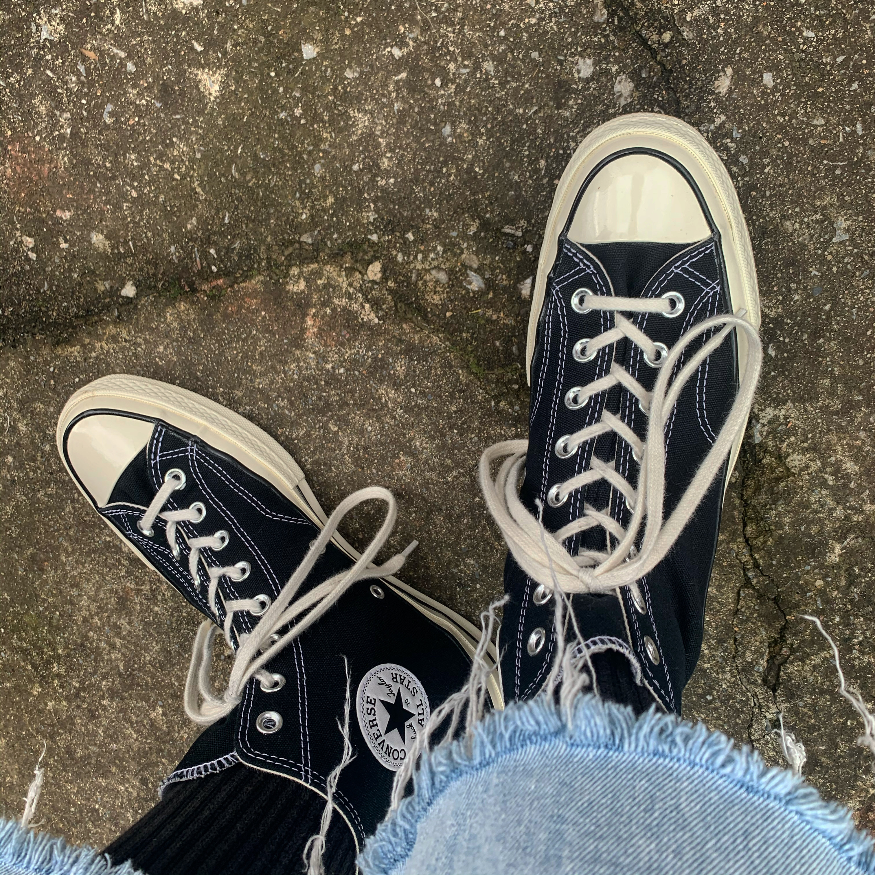 Converse Chuck 70 Hi Black 착용 스타일