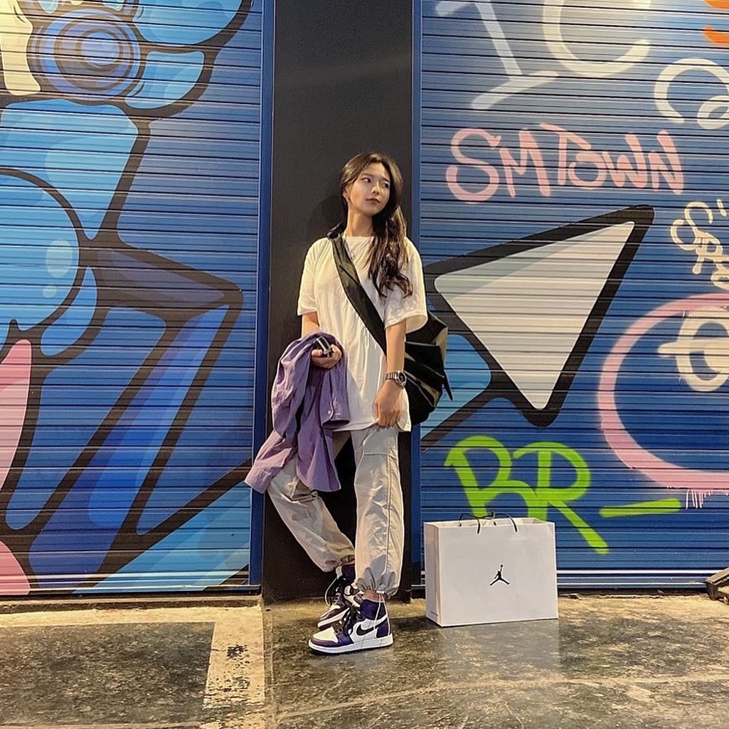 (GS) Jordan 1 Retro High OG Court Purple 2020 착용 스타일