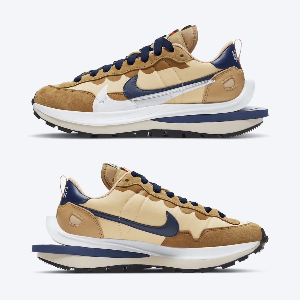Nike x Sacai VaporWaffle Sesame and Blue Void, Nike x Sacai VaporWaffle Dark Iris 착용 스타일 - 3