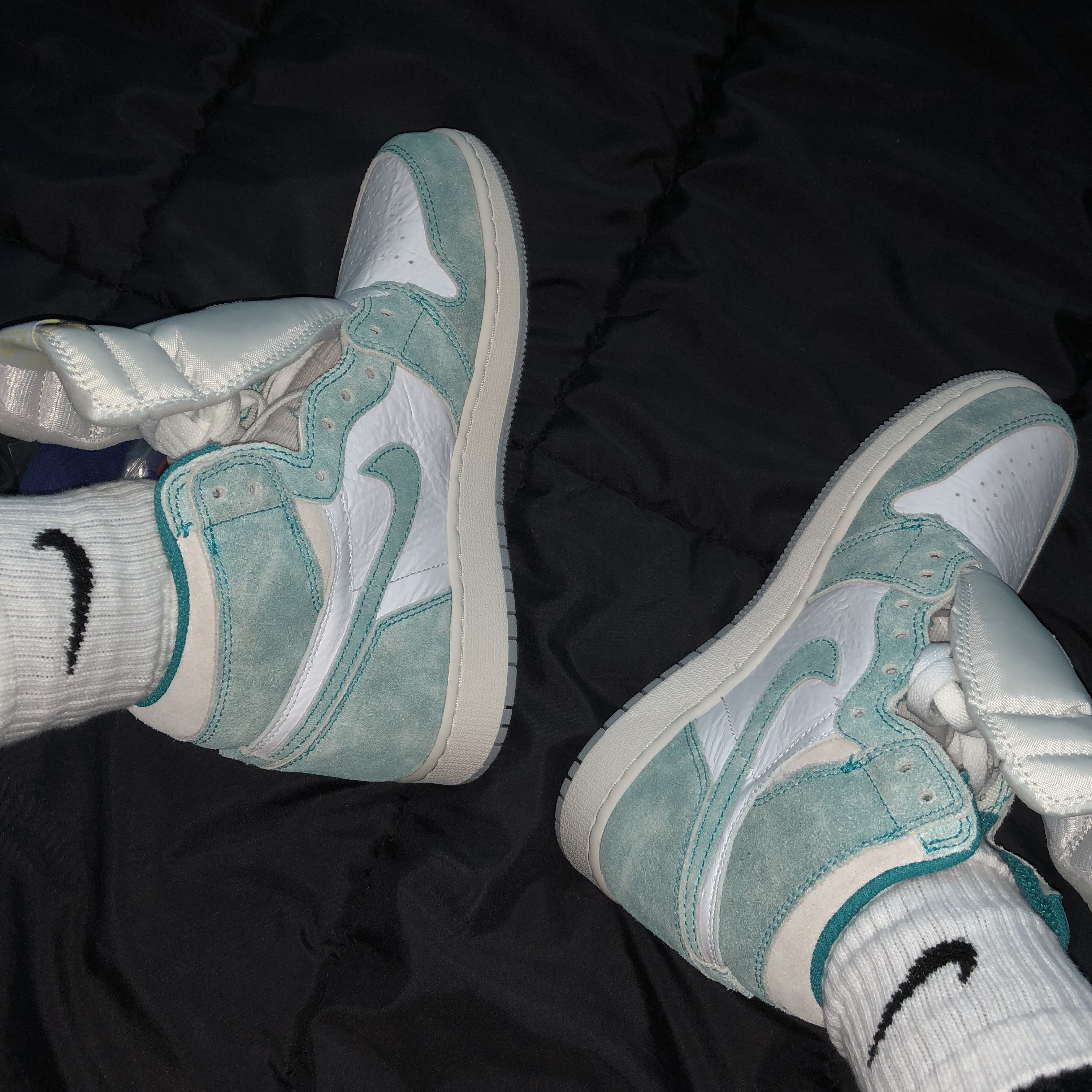 (GS) Jordan 1 Retro High OG Turbo Green 착용 스타일 - 2