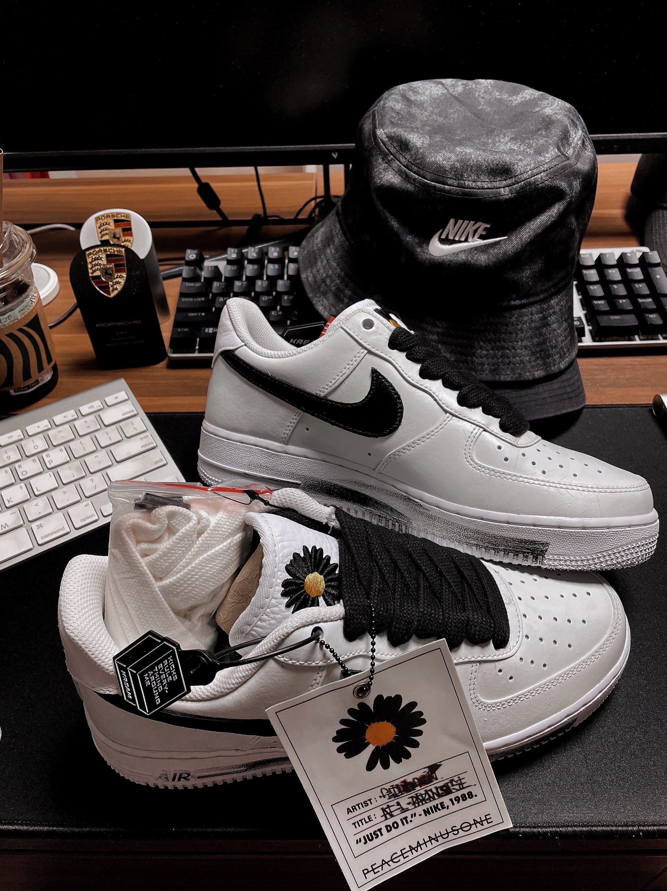 Nike x Peaceminusone Air Force 1 Low Para-Noise 2.0 착용 스타일 - 1