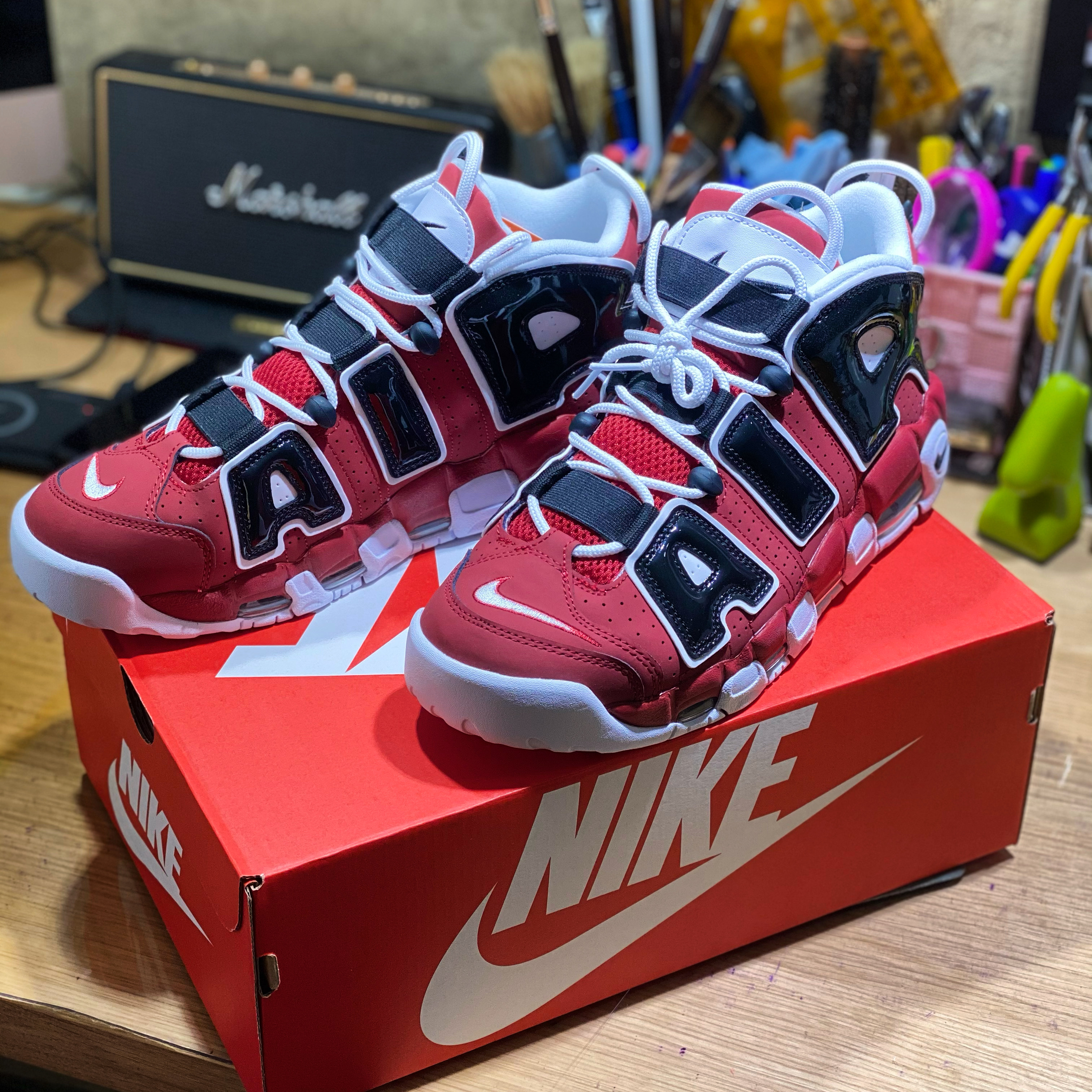 Nike Air More Uptempo 96 Bulls 2021 착용 스타일 - 2