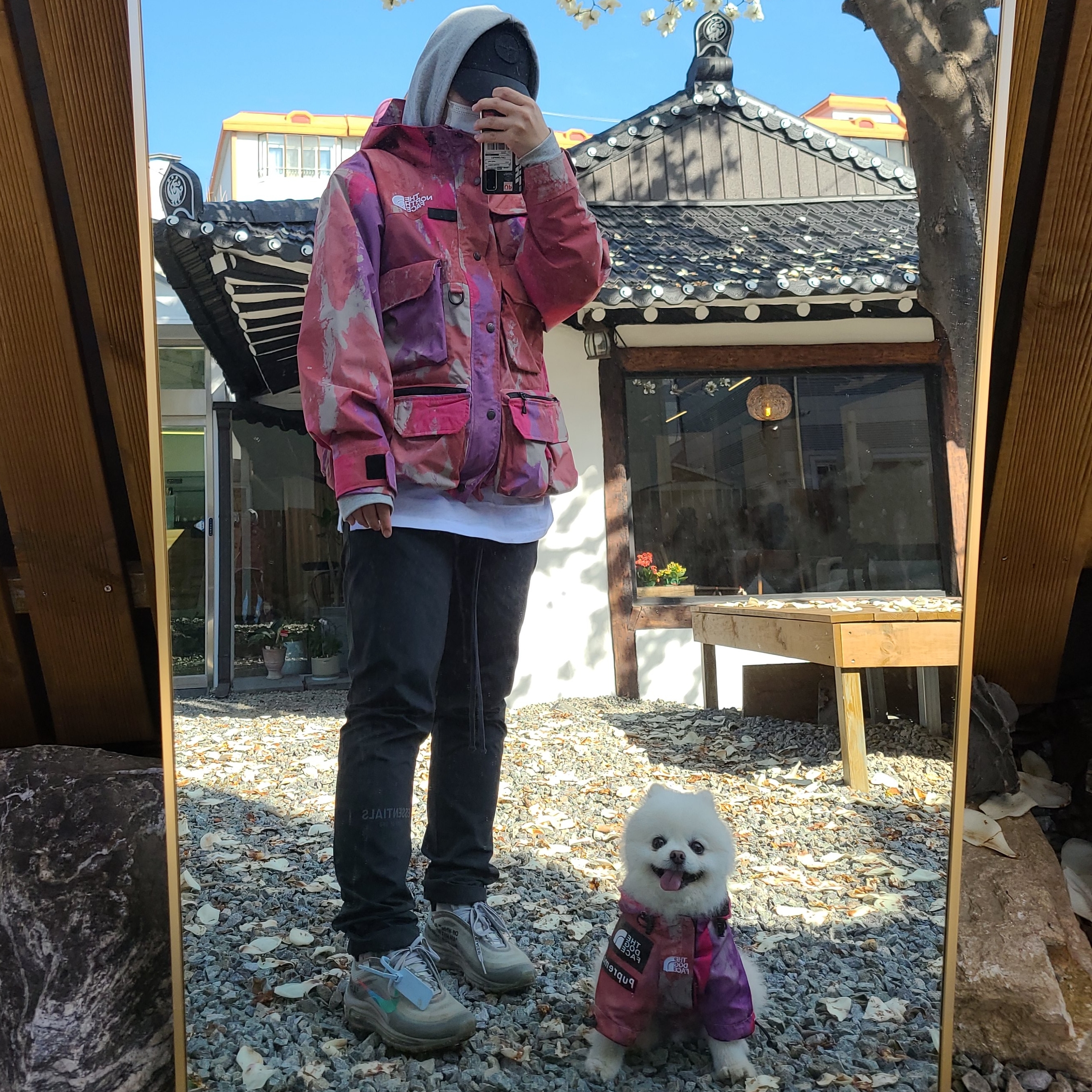 Nike x Off-White Air Max 97 Menta, Supreme x The North Face Cargo Jacket Multi-Color - 20SS 착용 스타일