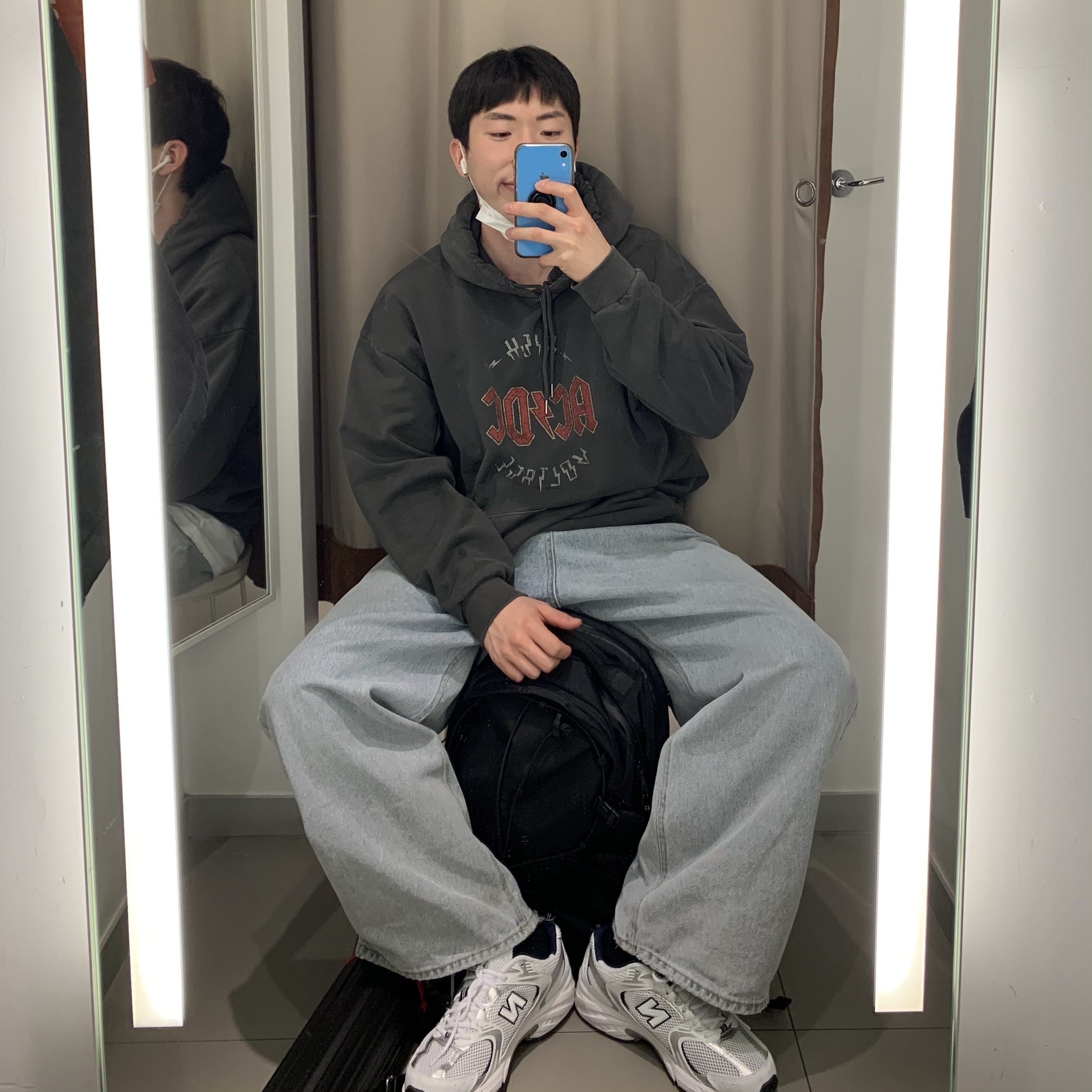 New Balance 530 White 착용 스타일