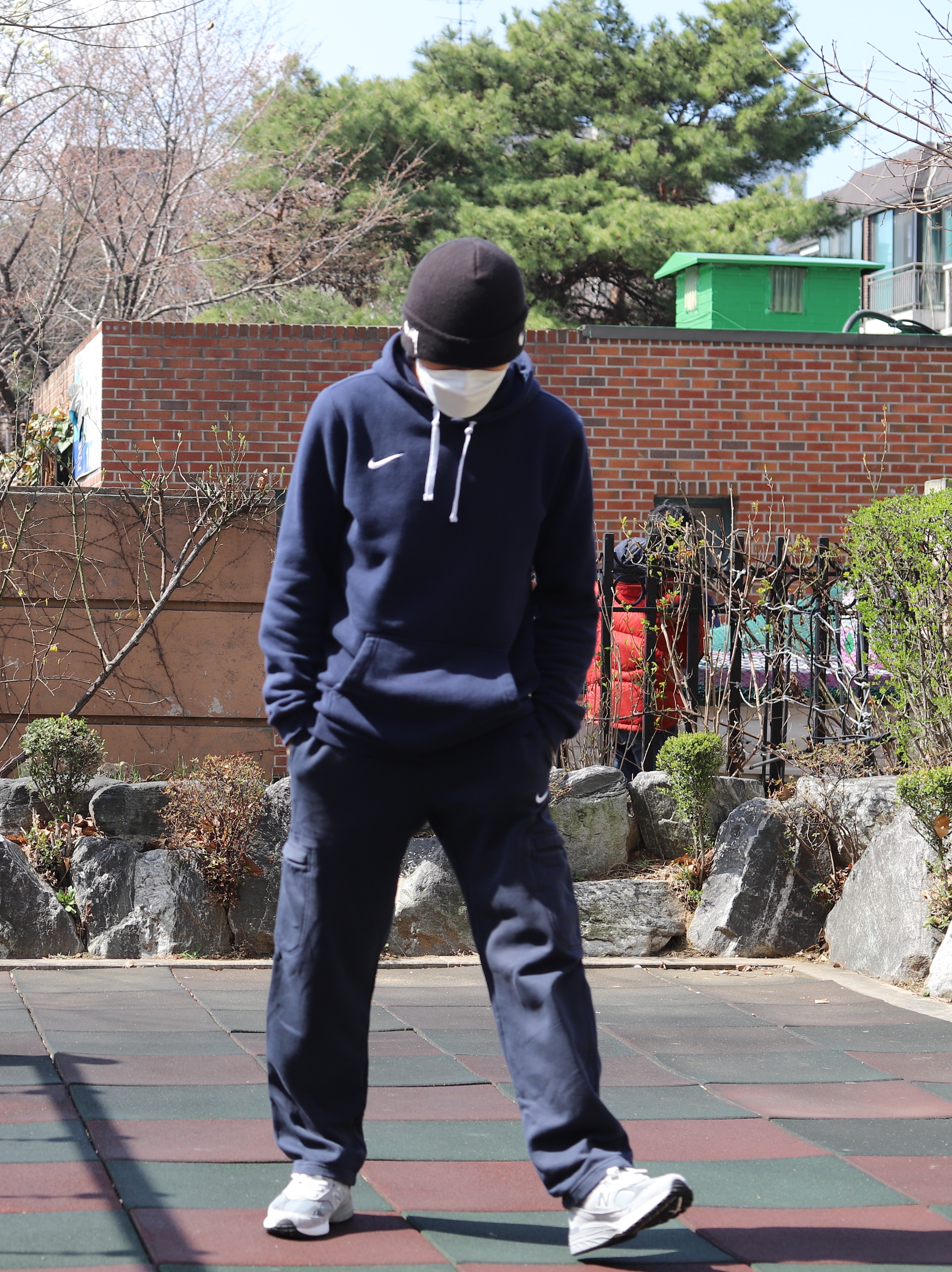 New Balance 993 Made in USA Grey - D Standard, Nike x Stussy Cuff Beanie Black 착용 스타일 - 2